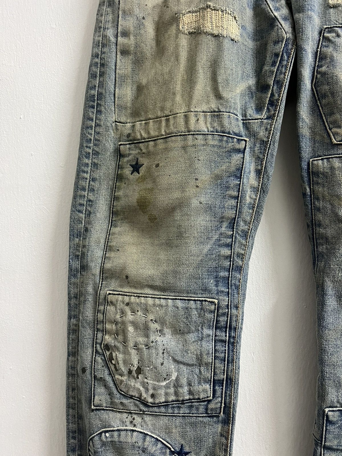 Maison MIHARA YASUHIRO Mihara Yasuhiro Damaged Repair Denim Pants Size US 32 / EU 48 - 6 Thumbnail