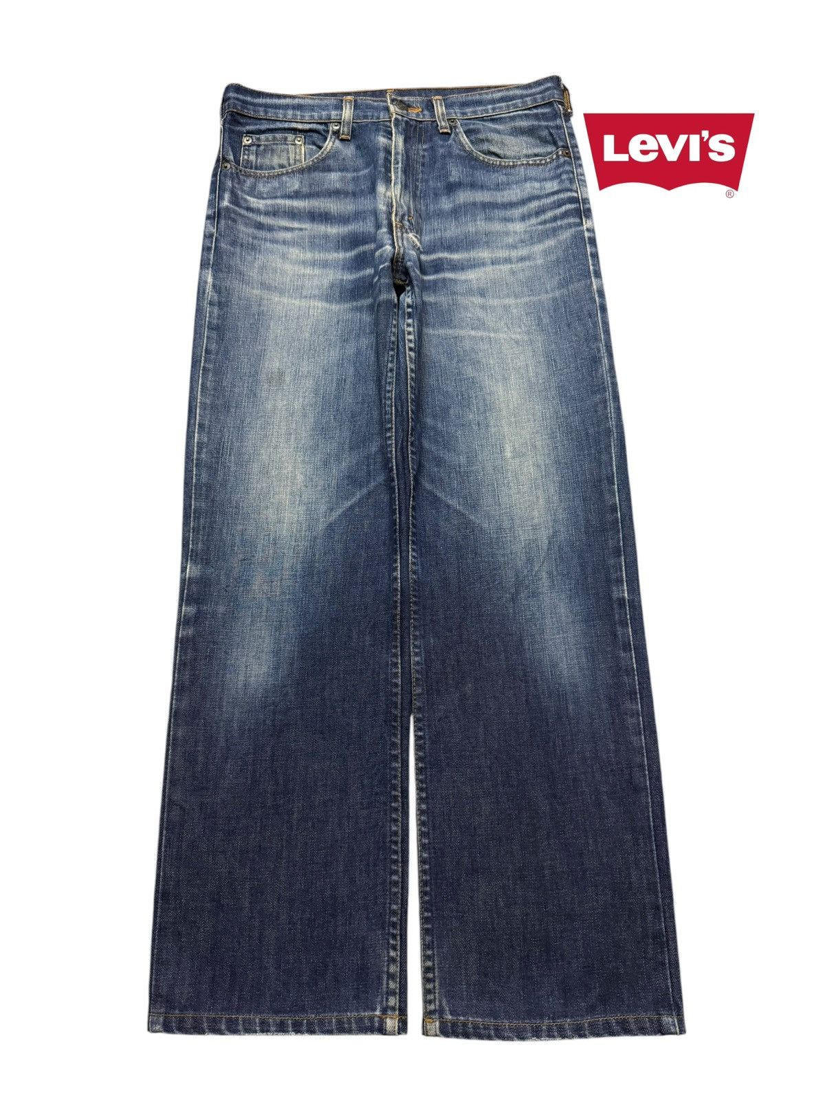 Levi's Vintage 80s Levis 507 Blue Faded Wash Wide Leg Baggy Jeans Size US 32 / EU 48 - 1 Thumbnail