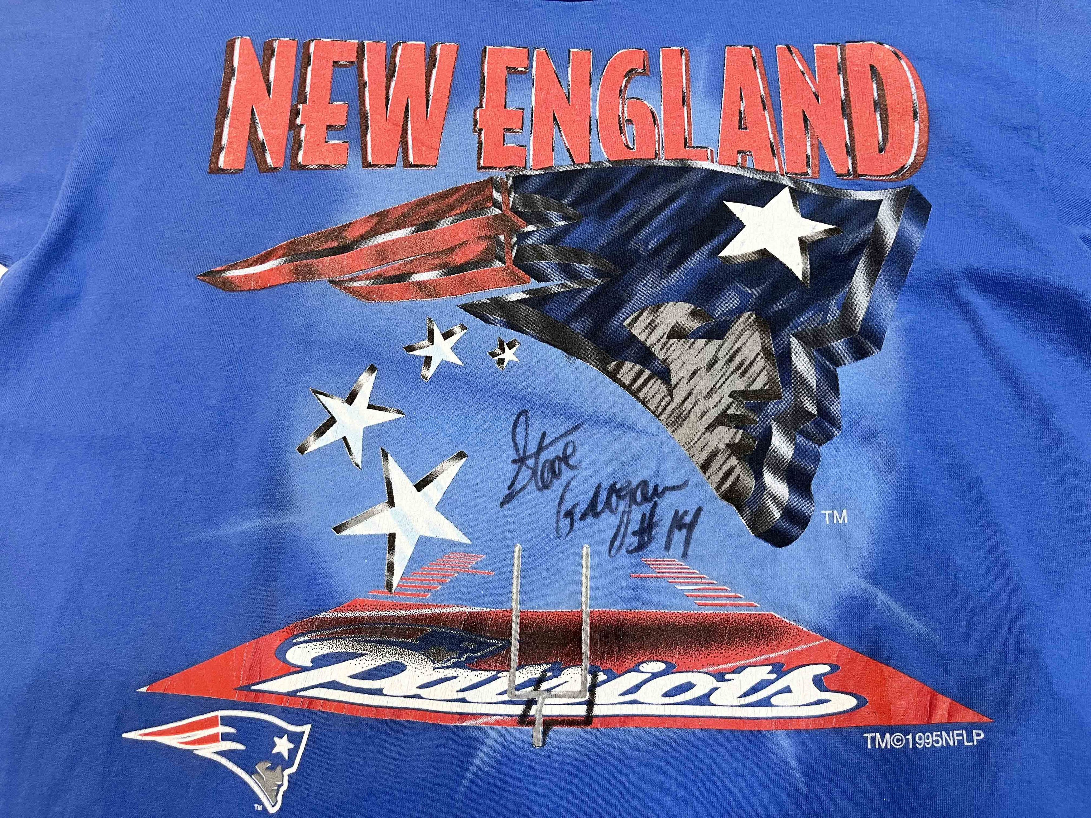 NFL × Vintage Vintage College Concepts 1995 New England Patriots T-Shirt Size US XL / EU 56 / 4 - 2 Thumbnail