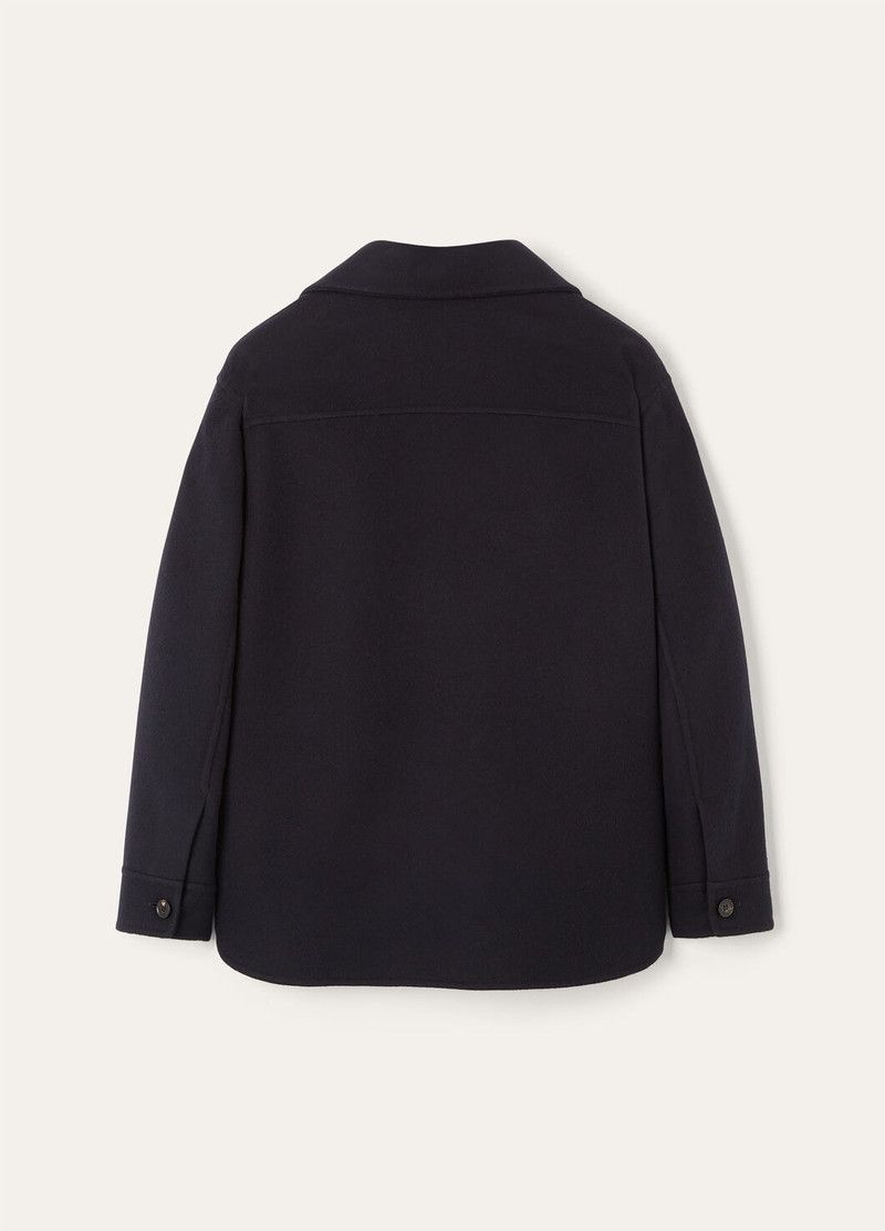Loro Piana o1w1db10226 FAO3175 Evandro Overshirt in Navy Blue Size US S / EU 44-46 / 1 - 6 Thumbnail