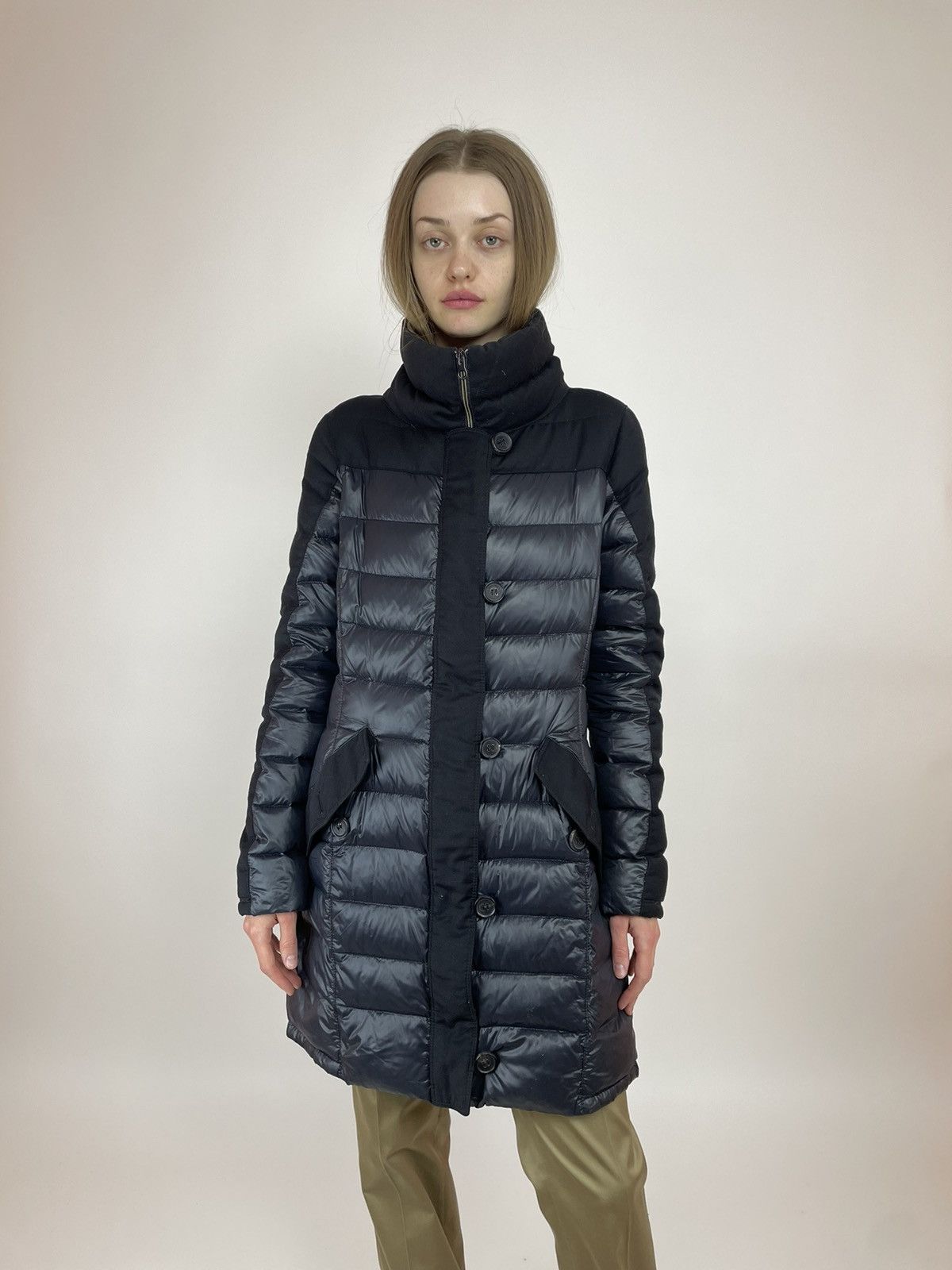 Duvetica DUVETICA Women's Black Down Coat Puffer luxe Jacket Size 44 Size M / US 6-8 / IT 42-44 - 2 Thumbnail