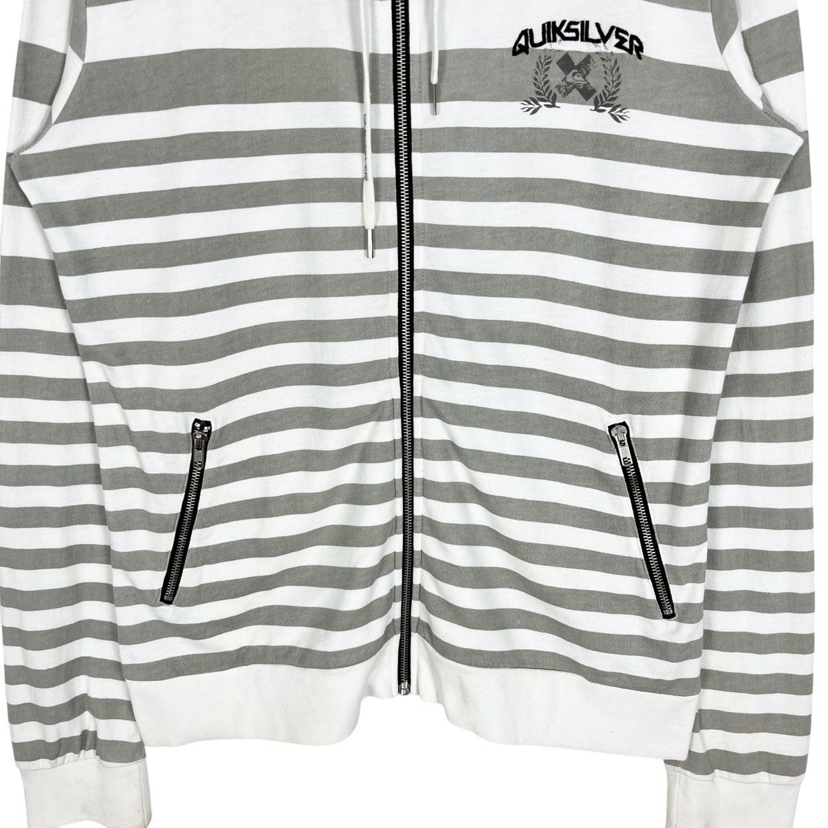 Quiksilver Quicksilver Stripe Zipper Hoodie Jacket Size US M / EU 48-50 / 2 - 3 Thumbnail