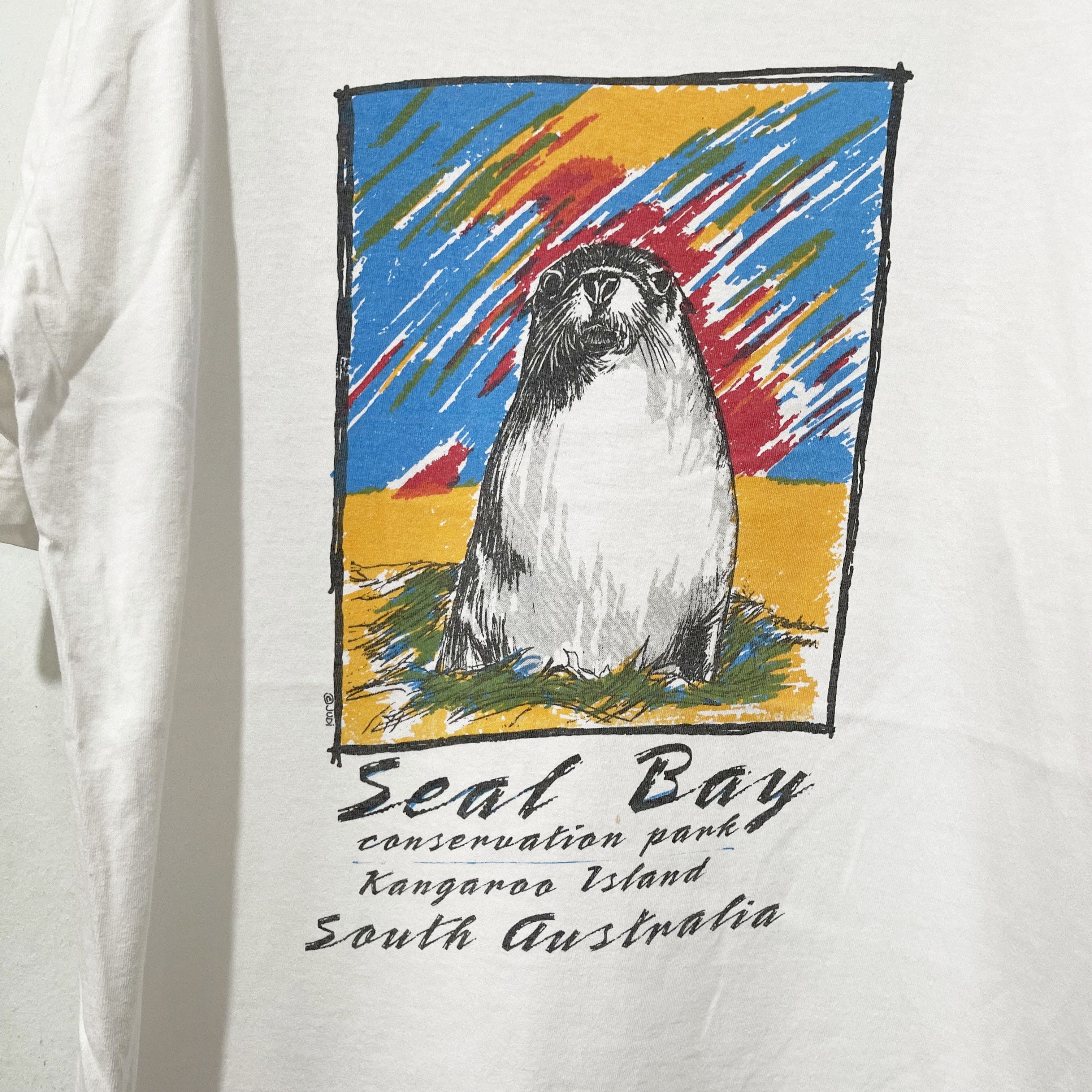 Vintage Vintage 90s Seal Bay T-Shirt Size US M / EU 48-50 / 2 - 2 Thumbnail