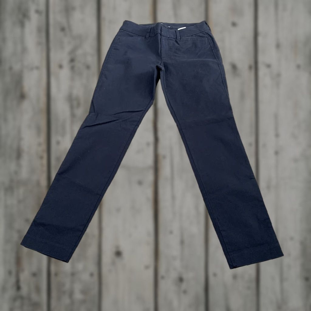 Old Navy VINTAGE not applicable; Old Navy Chino Pants Womens Sz 0 Blue Pixie Mid-Rise Cropped Skinny Leg Trousers Size 25" / US 0 / IT 36 - 1 Thumbnail