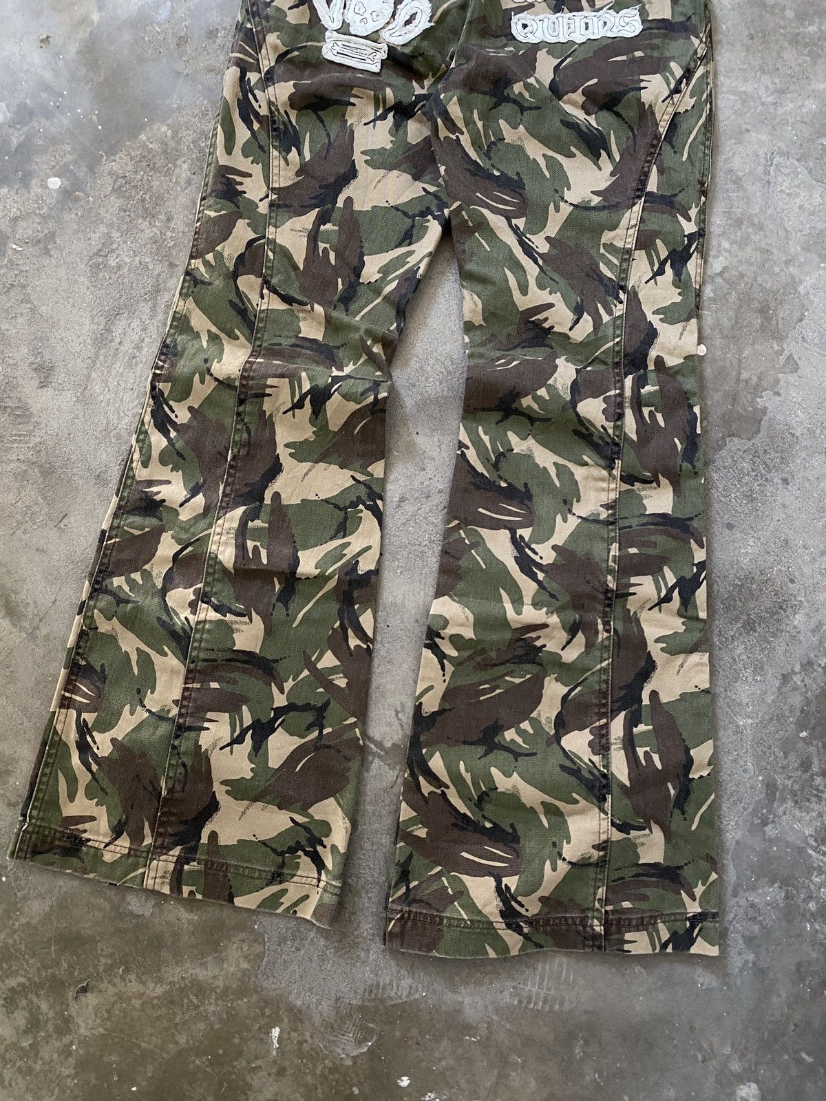 If Six Was Nine 2000s Algonquins - Punk Camo Flared Pants Vkei Size US 32 / EU 48 - 12 Thumbnail