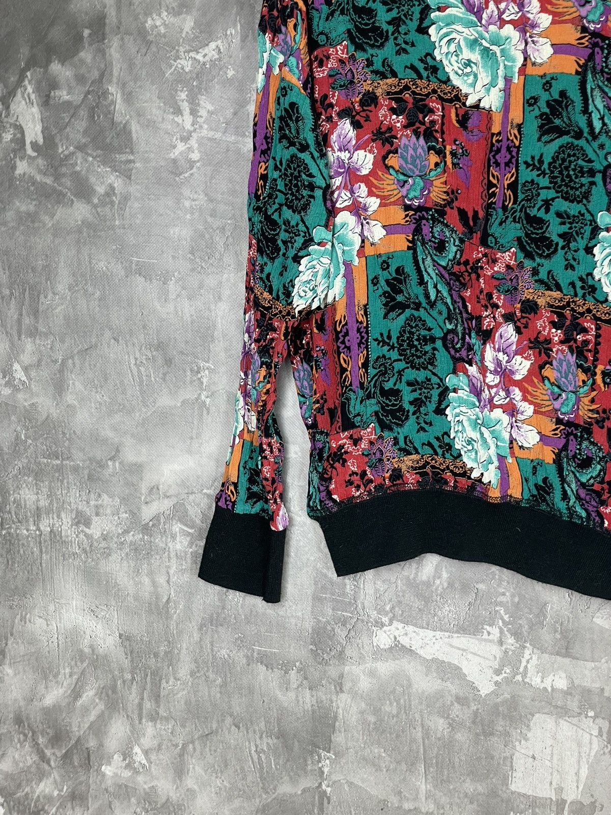 Japanese Brand × Vintage Vintage Tattoo Mesh Long Sleeve Top Gaultier Style Size M / US 6-8 / IT 42-44 - 6 Thumbnail