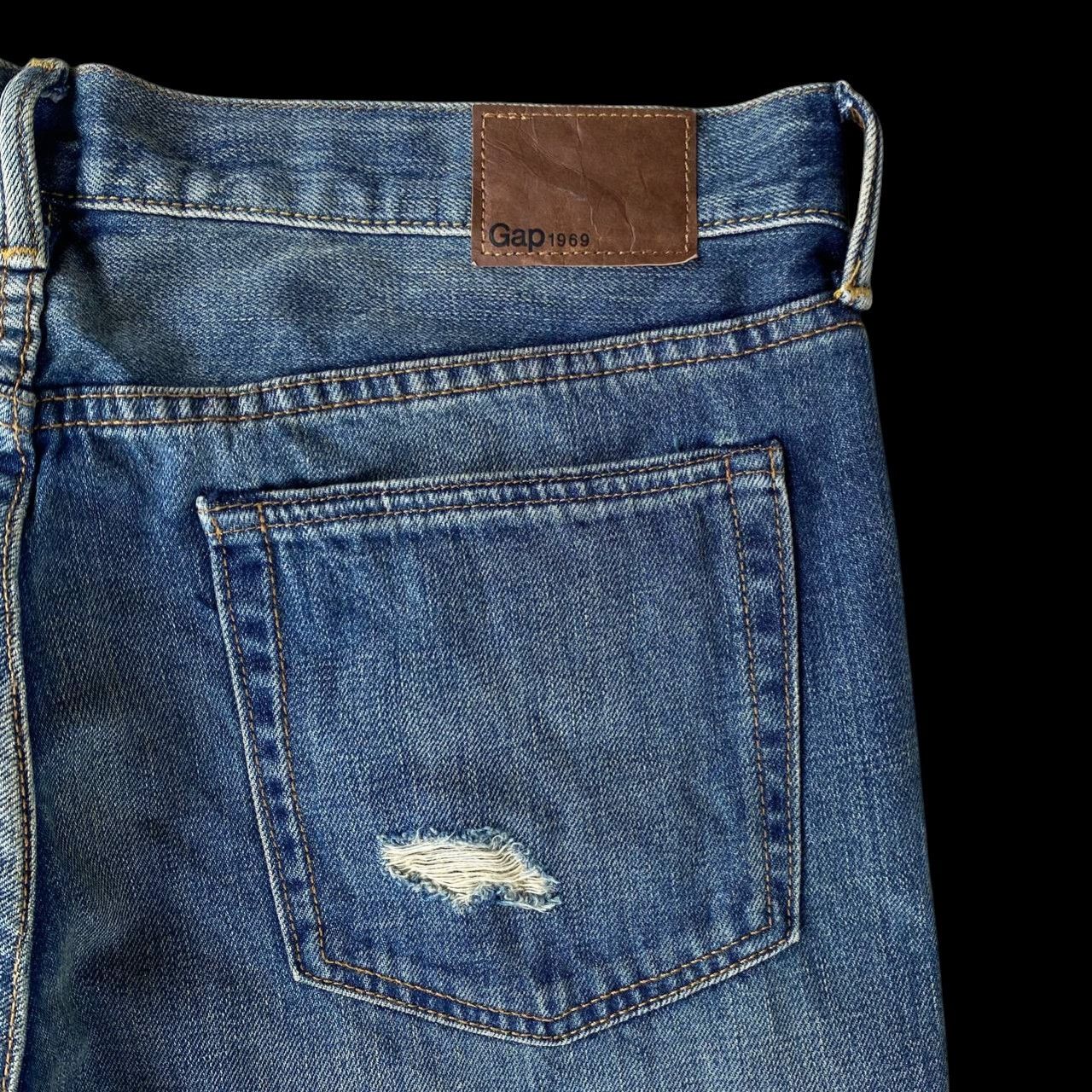 Gap VINTAGE Y2K GAP DISTRESSED GRUNGE DENIM Size US 33 - 10 Thumbnail