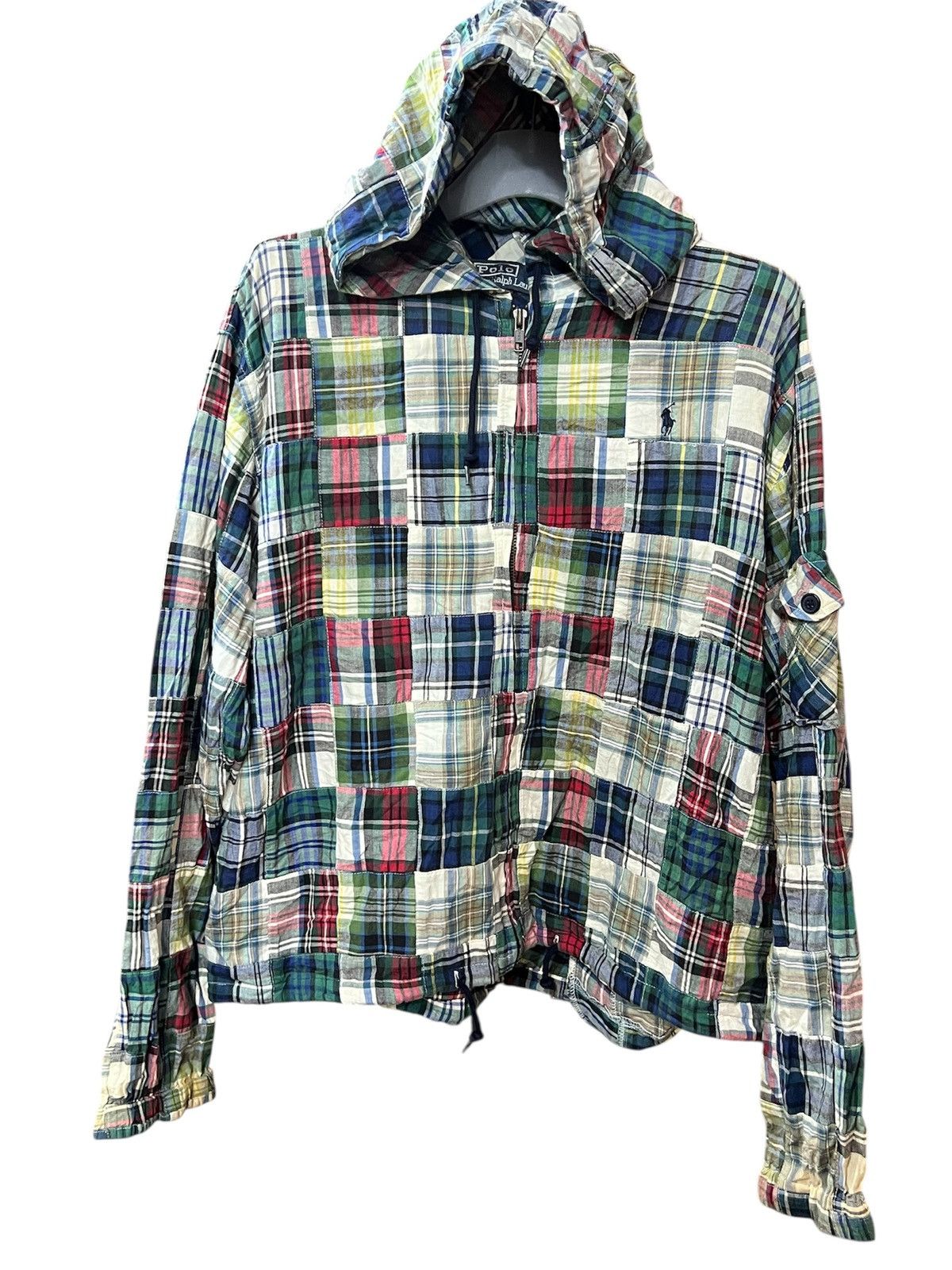 Lauren Ralph Lauren × Polo Ralph Lauren × Vintage Polo Ralph Lauren Men's Patchwork Pullover Hooded Jacket Size US M / EU 48-50 / 2 - 1 Thumbnail