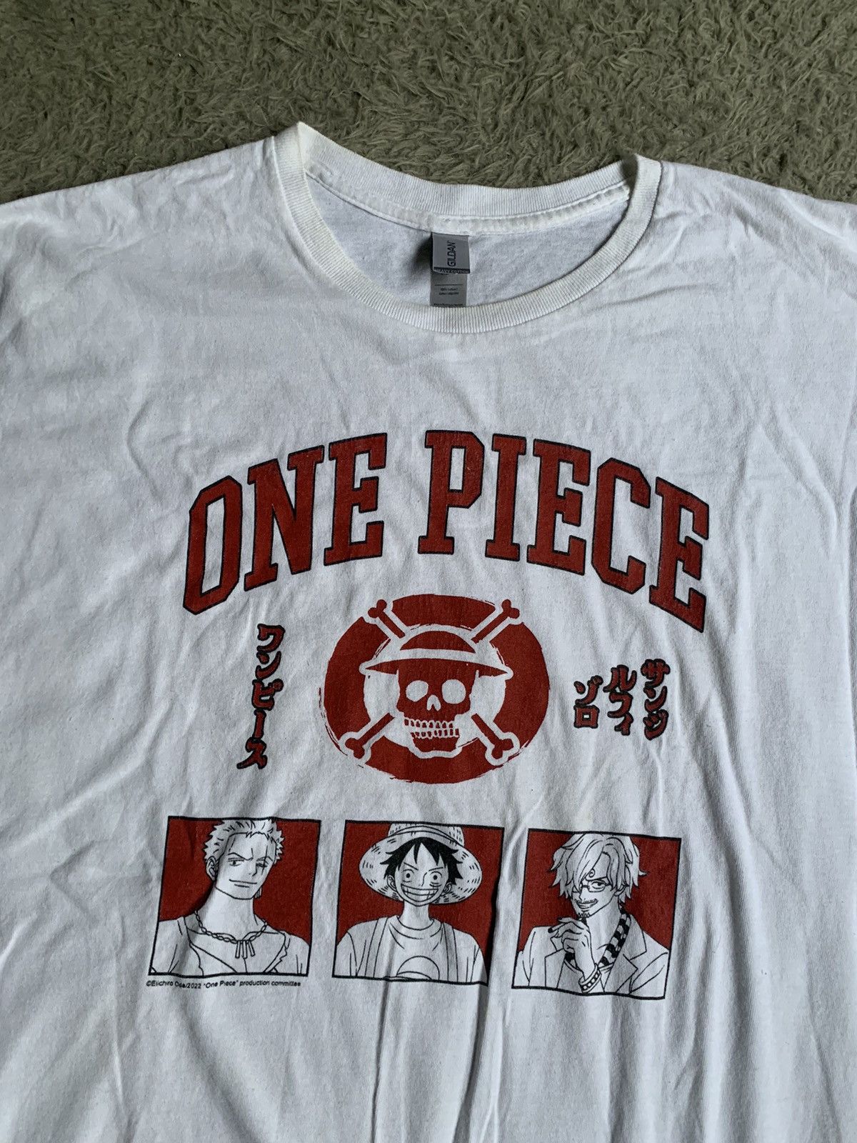 Anime Very Rare One Piece Trio Monster Tee Erd Size US XL / EU 56 / 4 - 2 Thumbnail