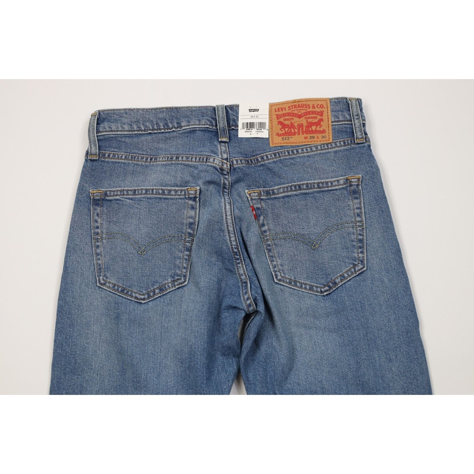 Levi's New Levis 512 Stretch Slim Fit Tapered Leg Denim Jeans Size US 29 - 10 Thumbnail