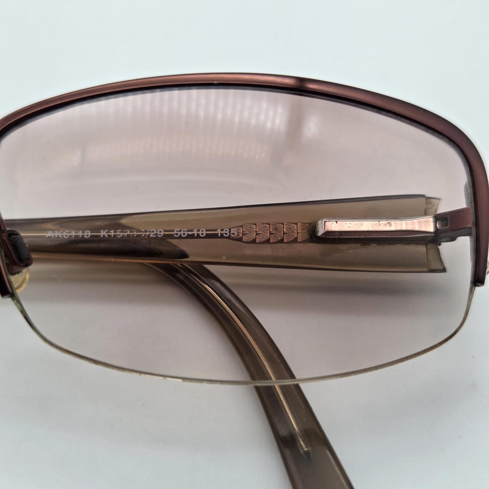 Designer Anne Klein AK6118 Eyeglasses FRAMES ONLY Bronze 56-18-135 Size ONE SIZE - 5 Thumbnail
