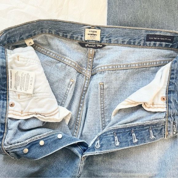 Citizens Of Humanity Citizens Of Humanity Liya High Rise Classic Fit Crop soundtr Size 28" / US 6 / IT 42 - 12 Thumbnail