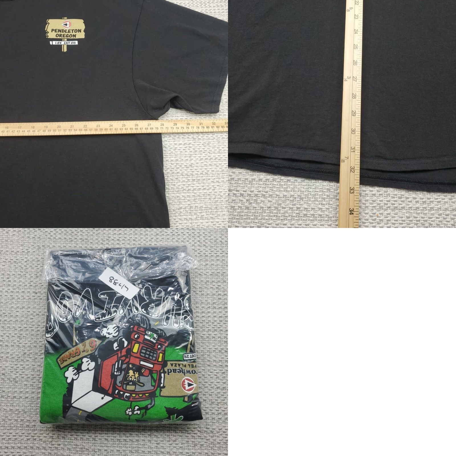 Pendleton VINTAGE Cabbage Hill Trucker Shirt Mens 3XL Black USA Truck Driver Graphic Tee Size US XXL / EU 58 / 5 - 8 Thumbnail
