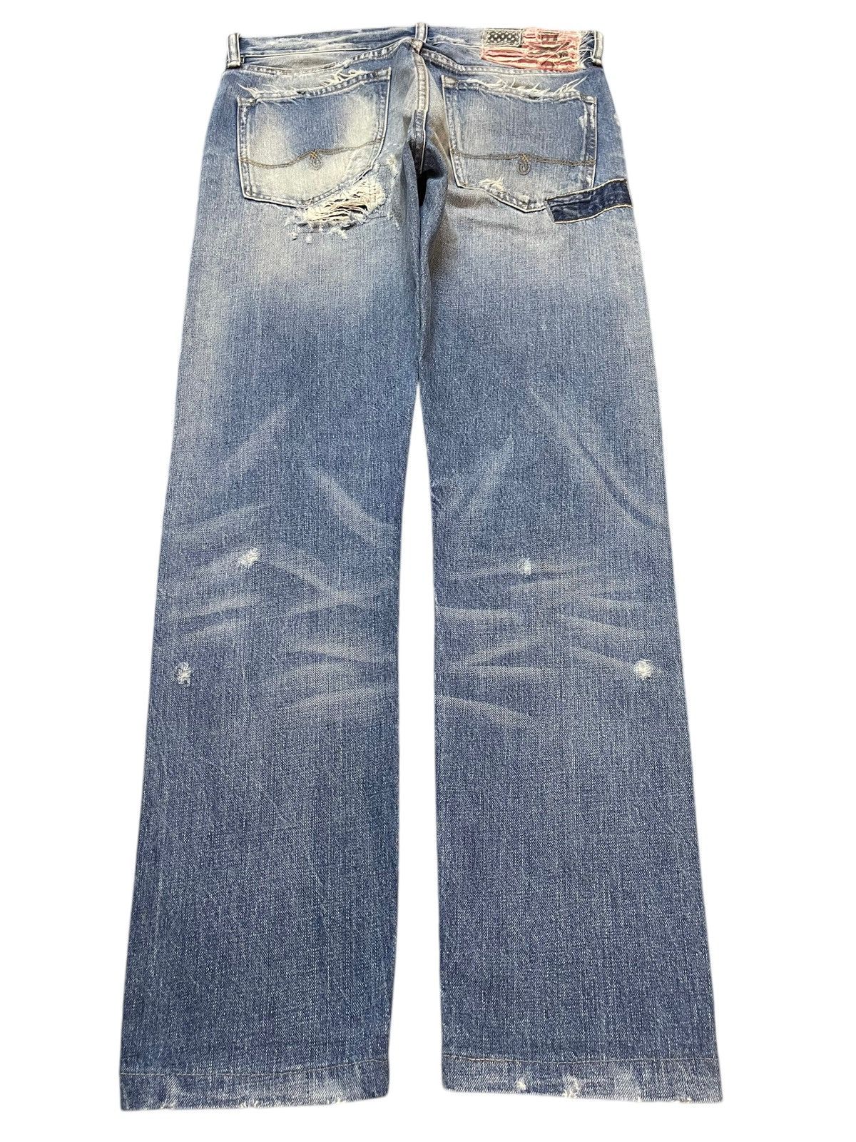 Polo Ralph Lauren Vintage RL Ralph Lauren Faded Wash Style Distressed Jeans Size US 31 - 2 Thumbnail