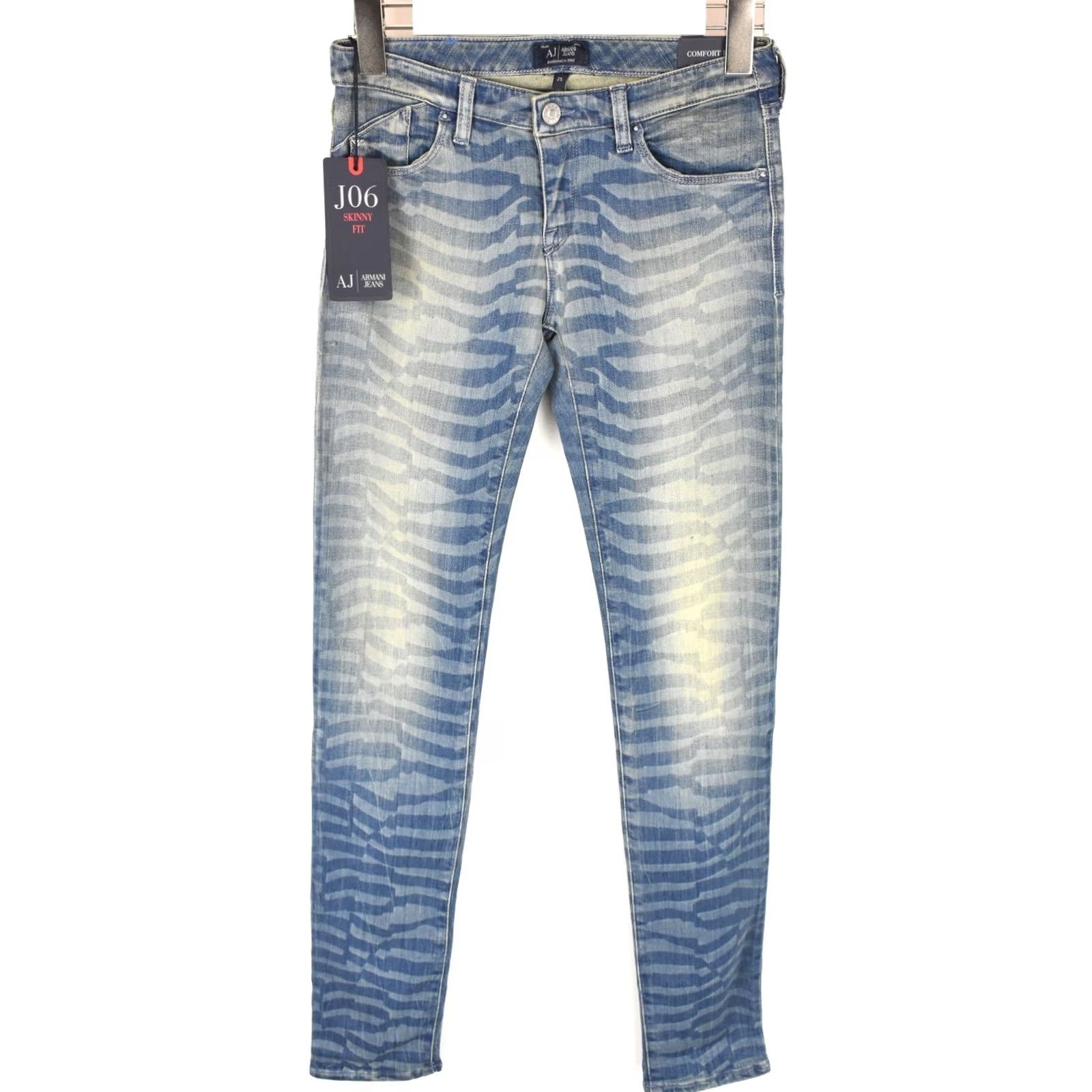 Vintage Armani Jeans J06 Skinny Fit Jeans Women's W25 Zip Fly Denim Jeans Blue Skinny Womens W25 Zip Fly Armani Jeans J06 Skinny Fit Size 42" / US 20 - 2 Thumbnail