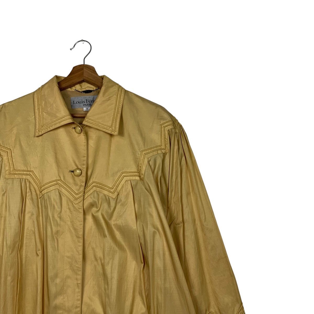 Louis Feraud 90’s LOUIS FERAUD Light Overcoat Jacket #2351-C105 Size L / US 10 / IT 46 - 6 Thumbnail