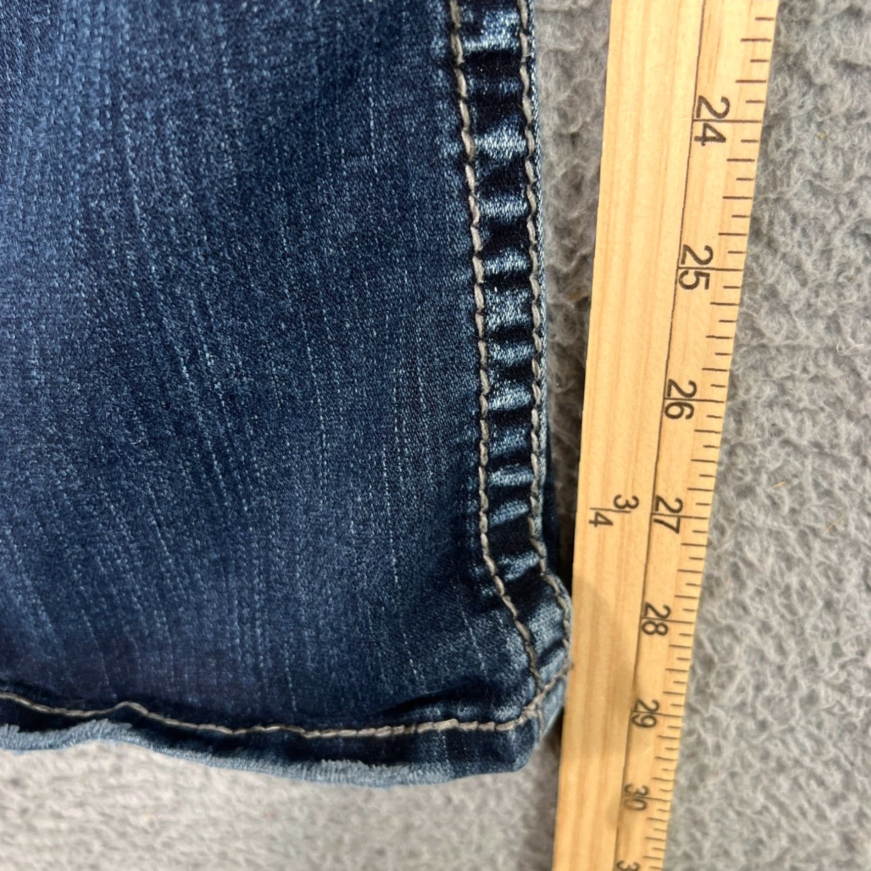 Silver Jeans Co. Silver Jeans Women's Bootcut Jeans 33x30 Dark Wash Flap Pocket Cotton Blend Size 24" / US 00 / IT 34 - 3 Thumbnail