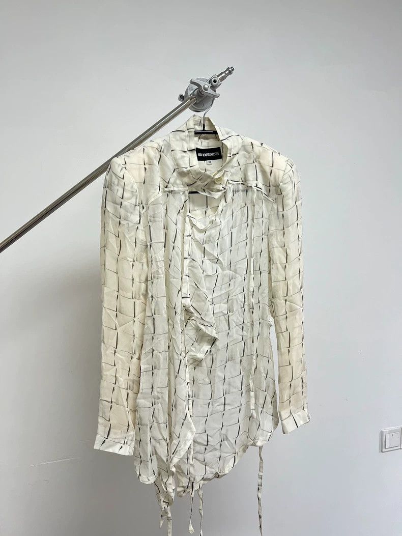 Ann Demeulemeester Ann demeulemeester Plaid Cross Button Shoulder Pad Ribbon Size XS / US 0-2 / IT 36-38 - 3 Thumbnail