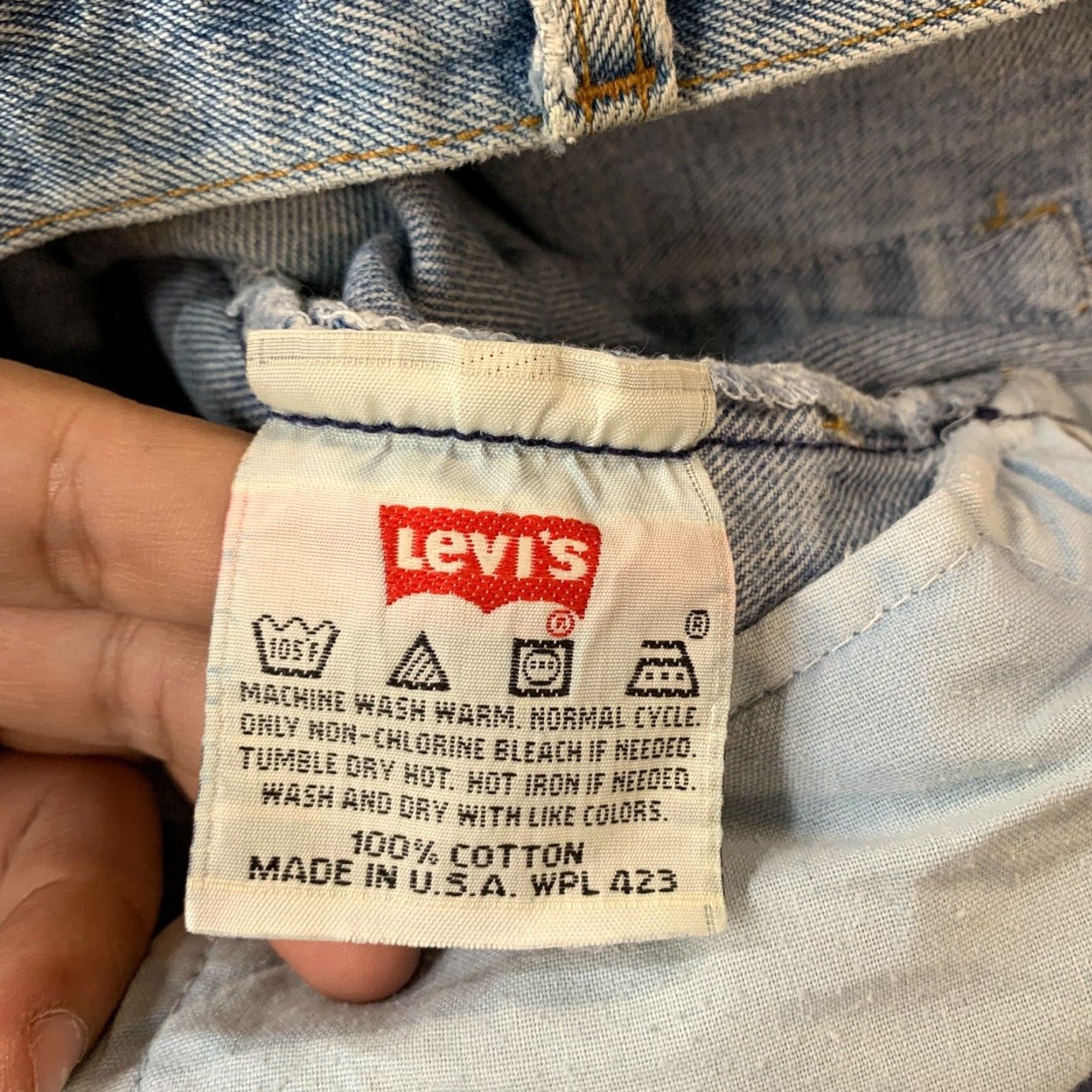 Levi's VINTAGE Levi's 501 Jeans Mens 38x30 Blue Denim Button Fly Straight USA 90s Size US 36 / EU 52 - 2 Thumbnail
