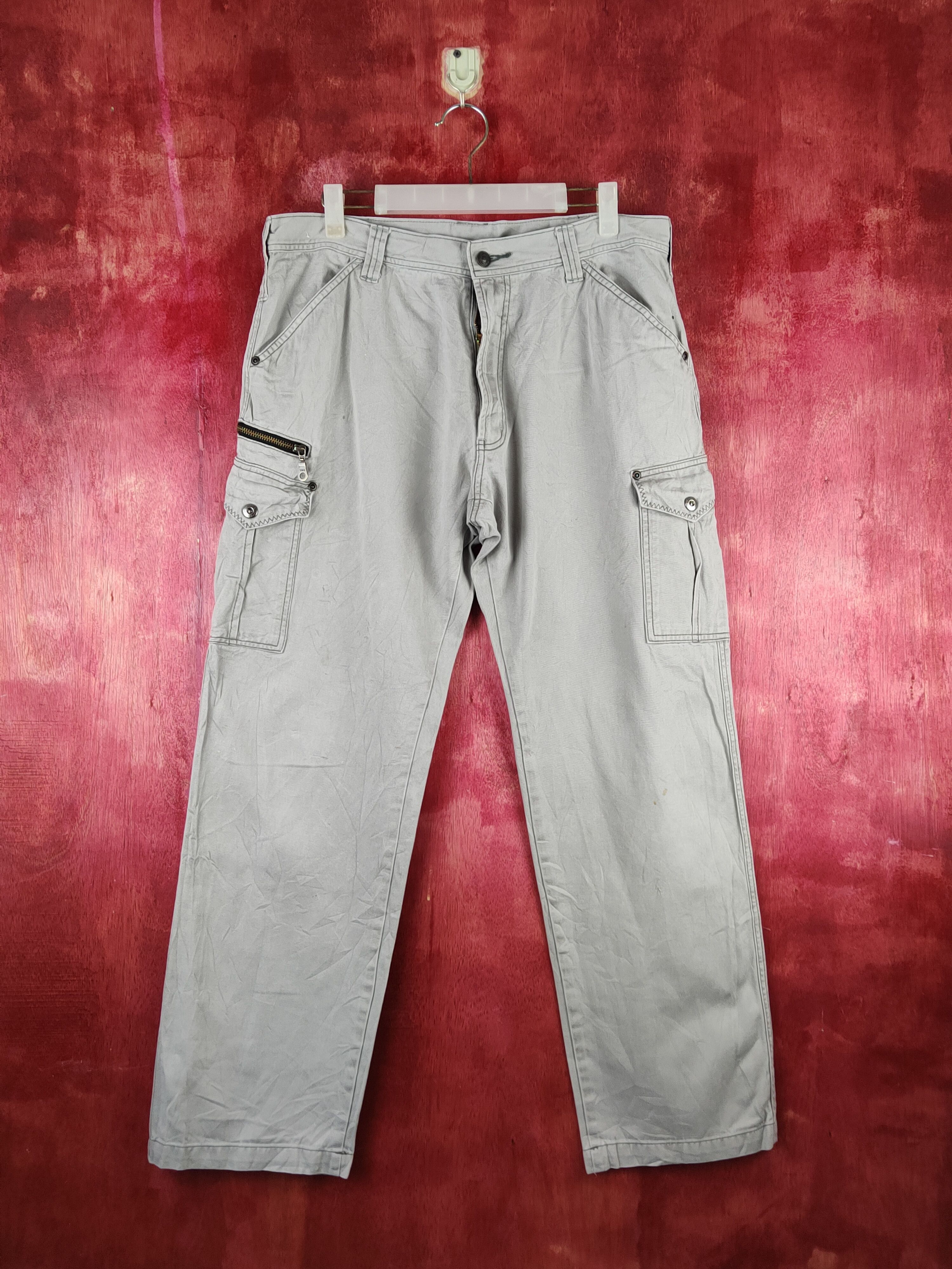 Japanese Brand GW Gray Multipocket Tactical Cargo Pants #S1457 Size US 34 / EU 50 - 1 Thumbnail