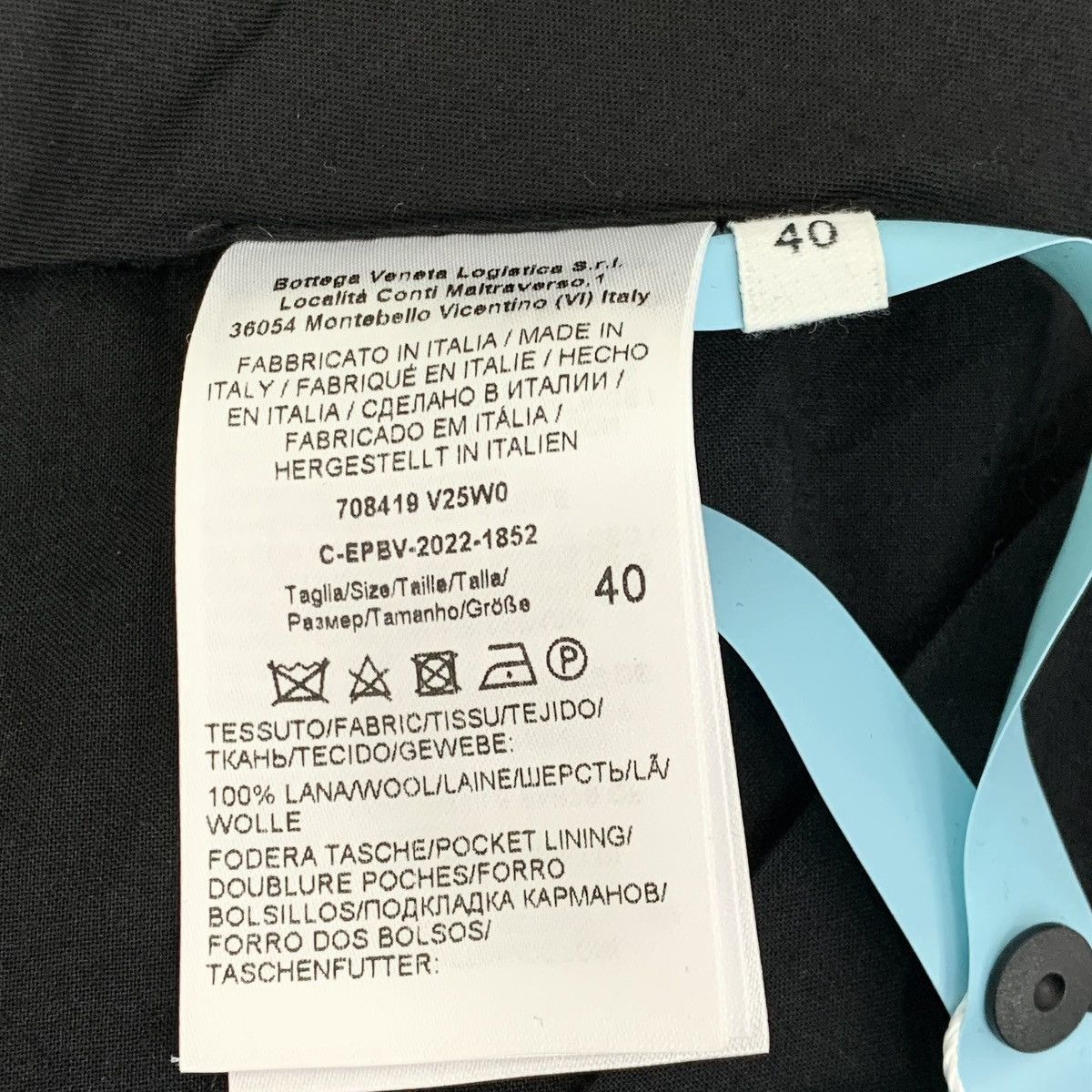 Bottega Veneta Bottega Veneta Black Wool Casual Wide Leg Pants K26WX Size 27" / US 4 / IT 40 - 6 Thumbnail