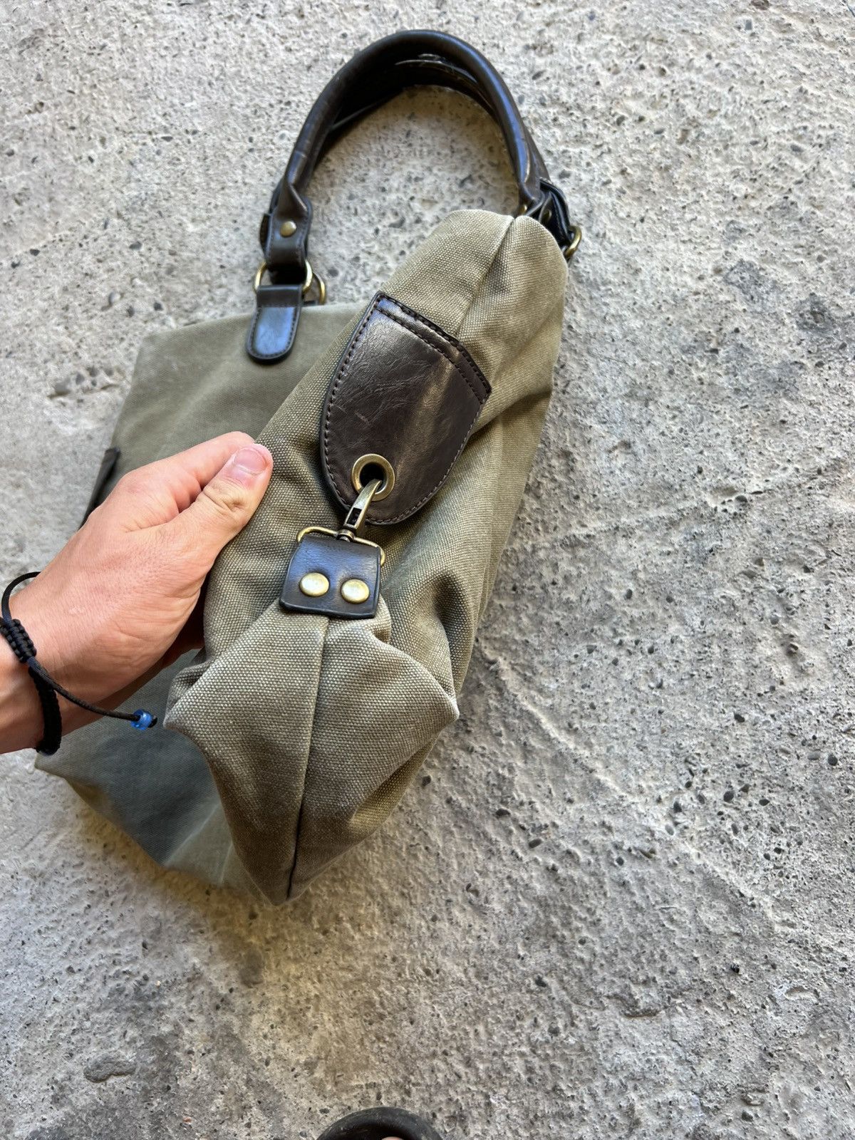 Other Vintage Y2K Cotton Hippie Bag With Pockets Streetwear Size ONE SIZE - 4 Thumbnail