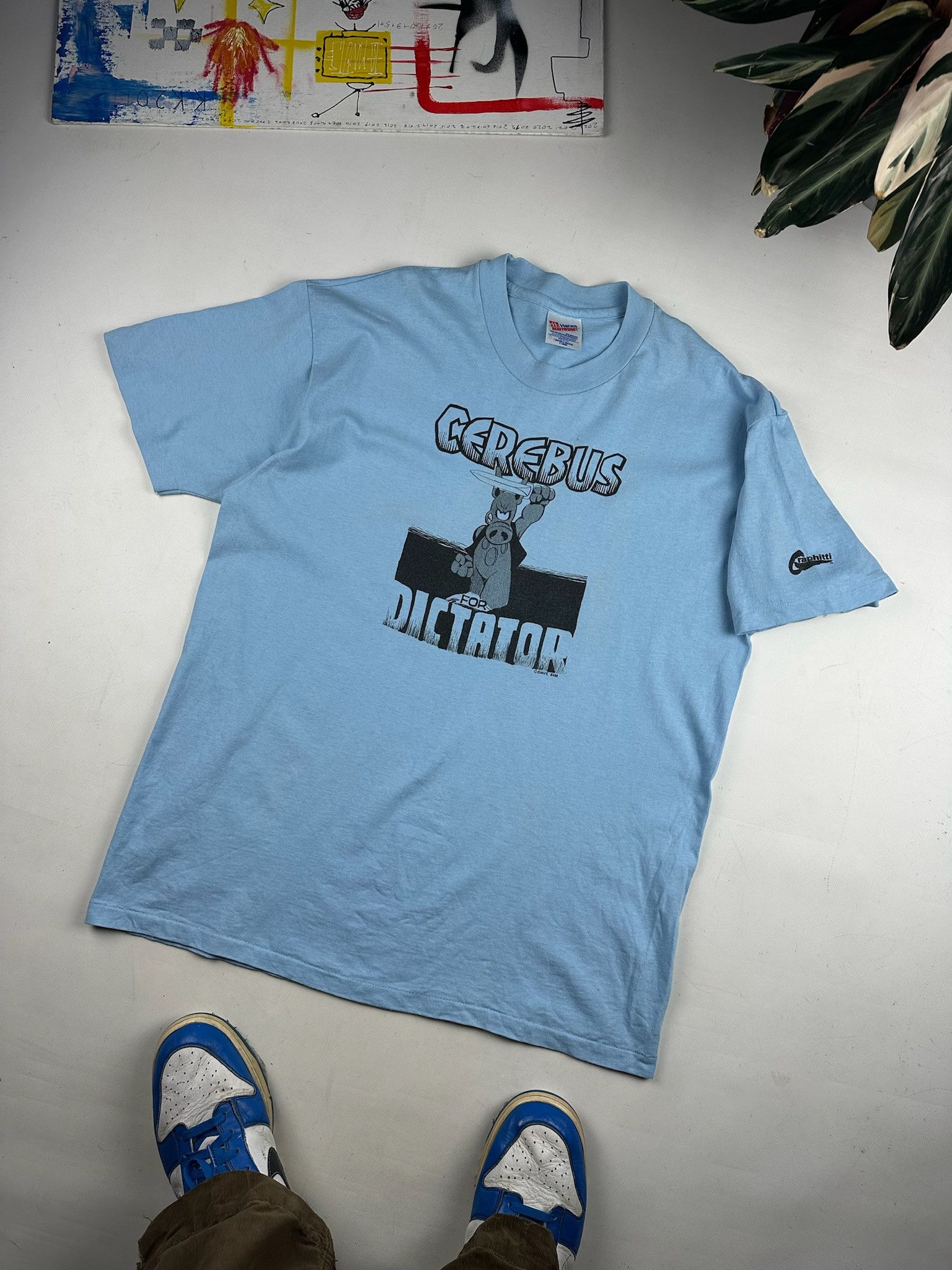 DC Comics Vintage 90s Cerebus Graphitti comics marvel dc T-Shirt Size US XL / EU 56 / 4 - 4 Thumbnail