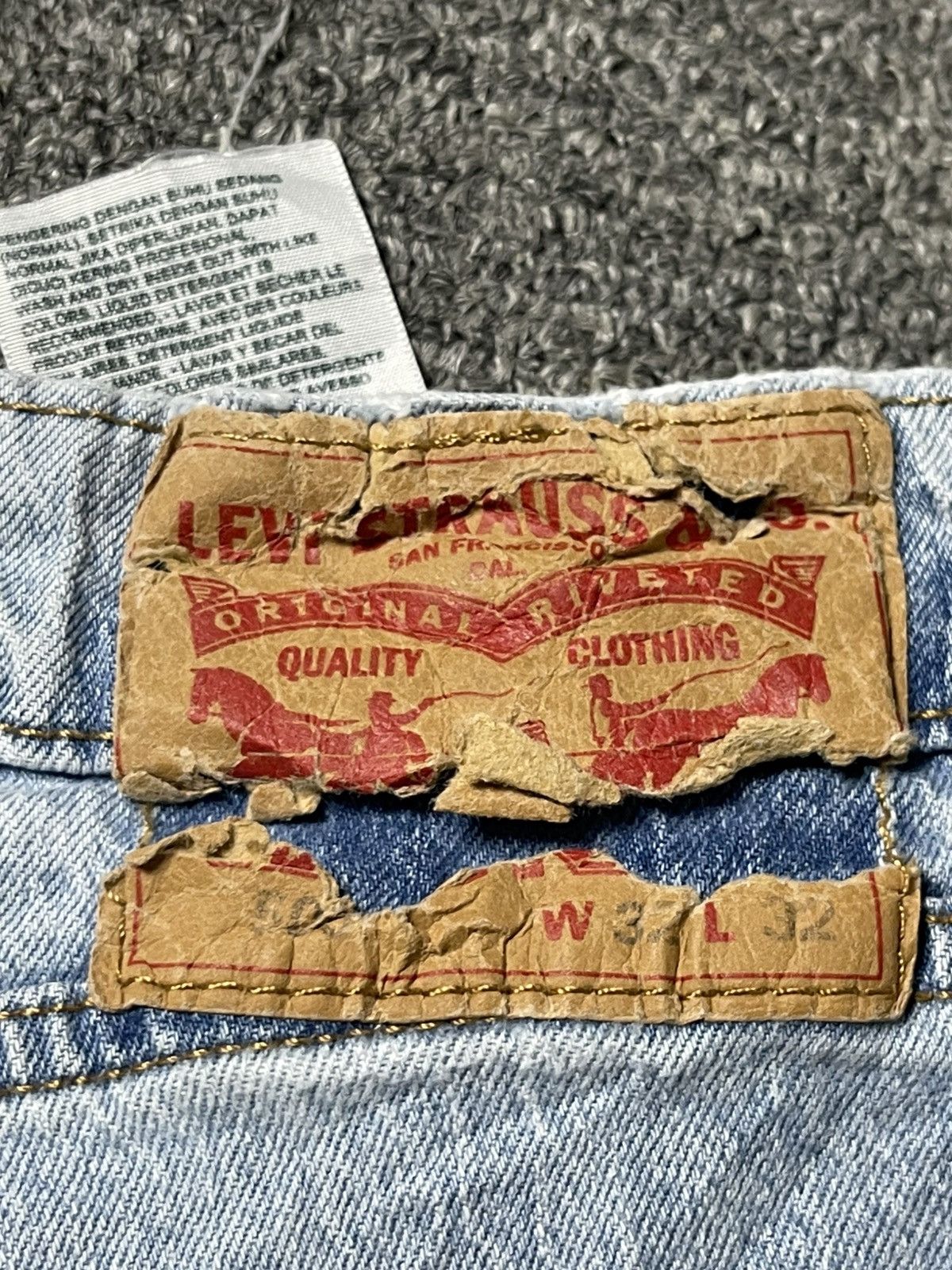 Levi's × Vintage Vintage LEVIS STRAUSS & CO Baggy Jeans (91) Size US 32 / EU 48 - 12 Thumbnail