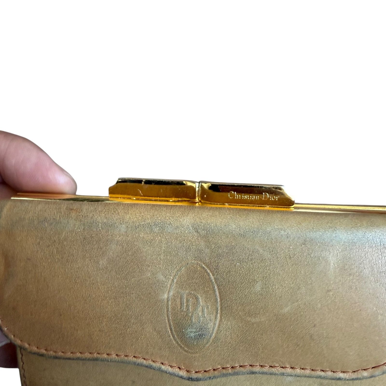 Dior Vintage Christian Dior Tan Brown Wallet Size ONE SIZE - 3 Thumbnail