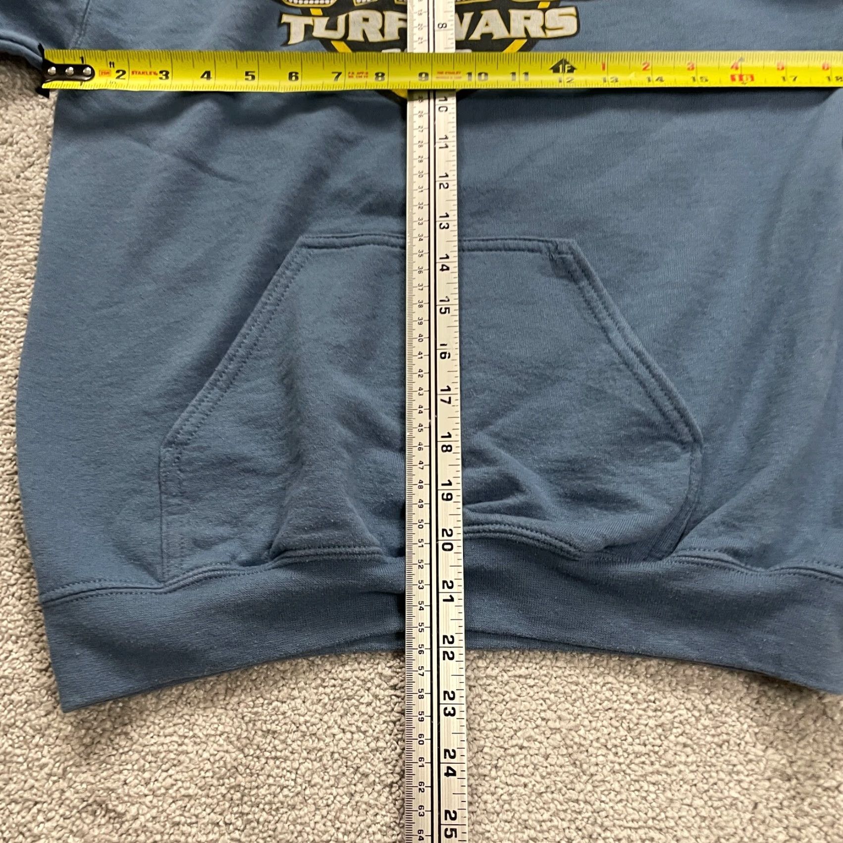 Vintage Unbranded Hoodie Womens S Blue Cotton Pullover Sweatshirt Casual Activewear Soccer Sports Womens Size S / US 4 / IT 40 - 5 Thumbnail