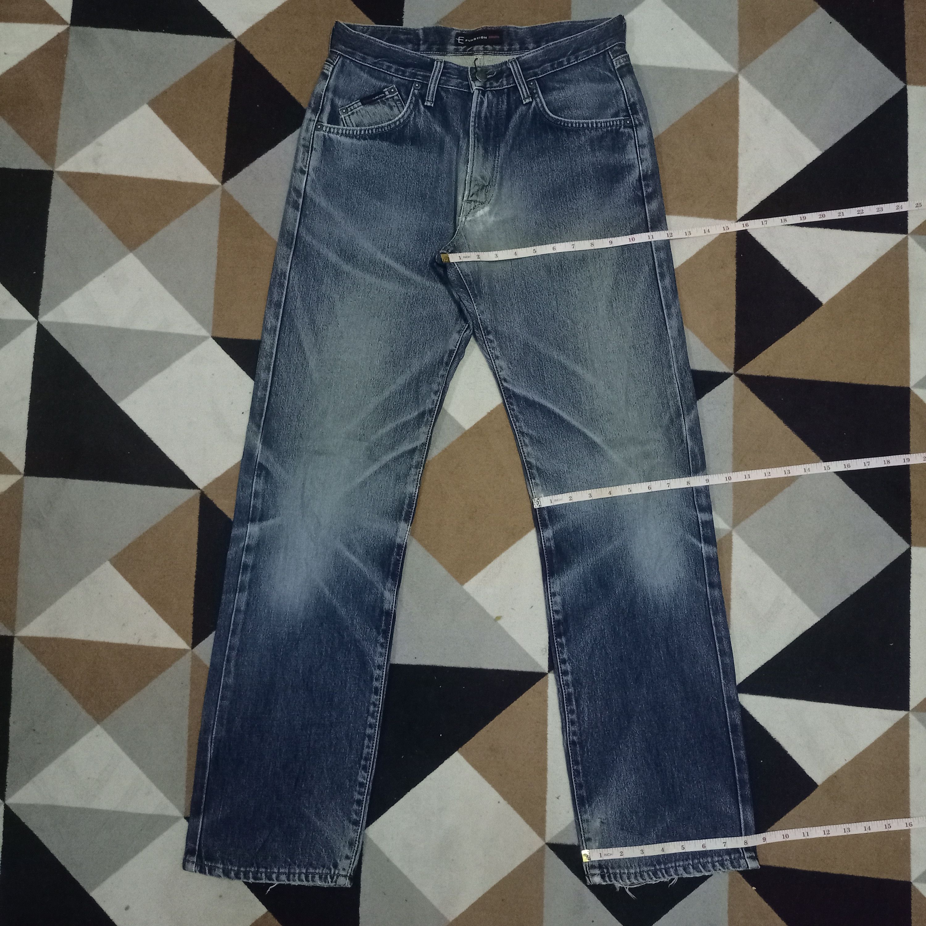 Edwin × Japanese Brand Vintage Japanese Edwin E-Function Blue Wash Baggy Jeans Size US 30 / EU 46 - 12 Thumbnail