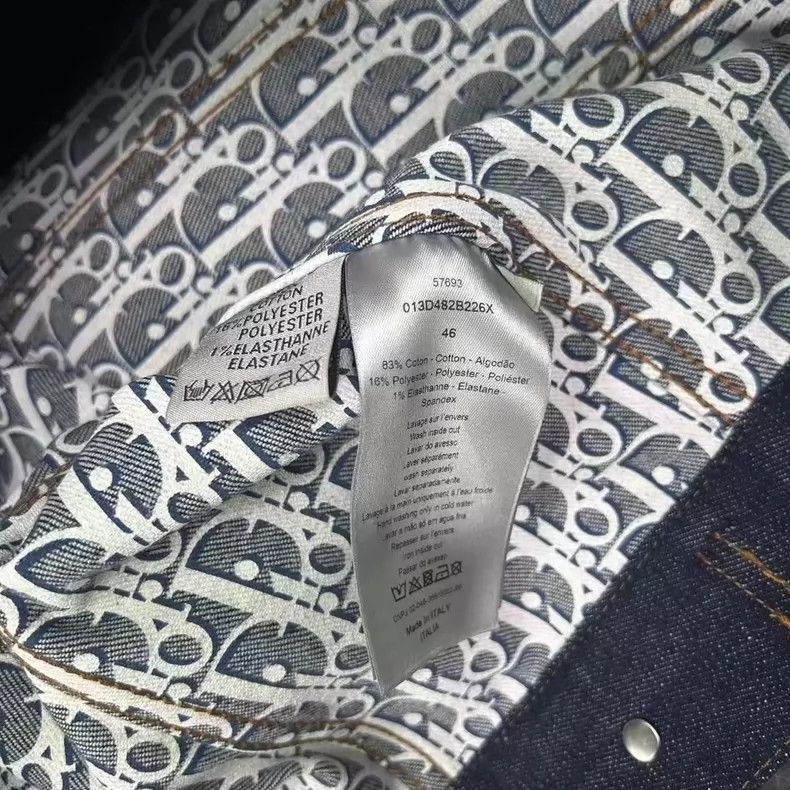 Dior Dior DIOR Logo Denim Jacket in Size 46-2507 Size US L / EU 52-54 / 3 - 7 Thumbnail