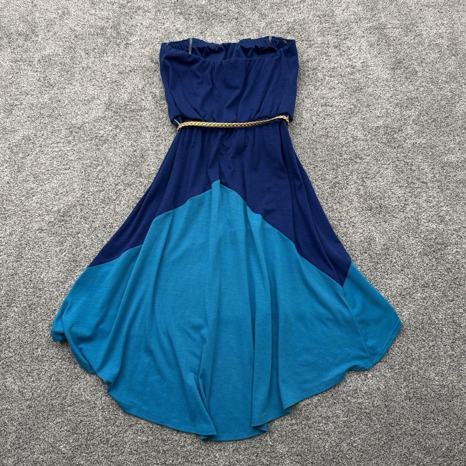 Decree Strapless High Low Dress M Boho Fairycore Flowy Festival Size M / US 6-8 / IT 42-44 - 6 Thumbnail