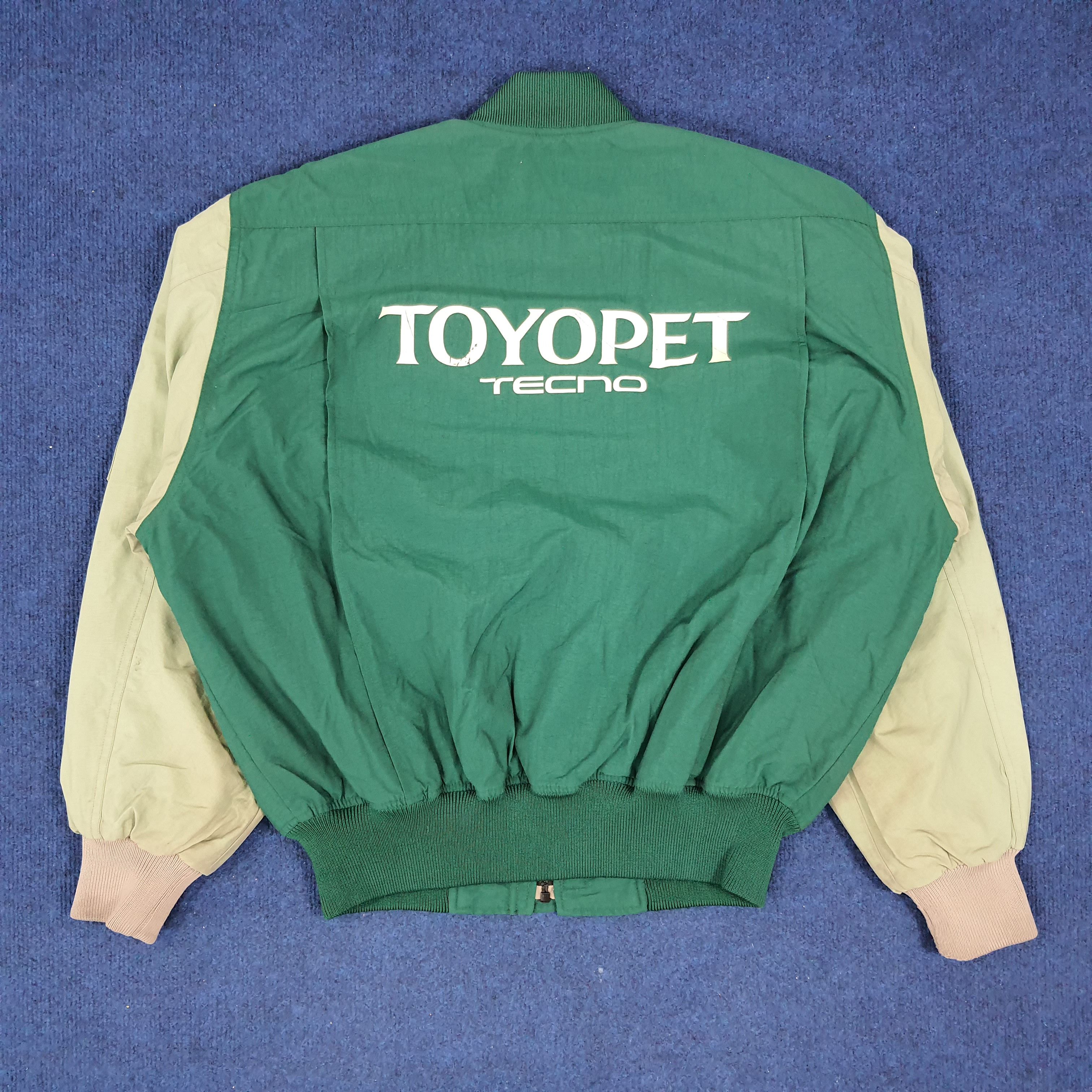 Japanese Brand × Vintage Vintage Toyota Tecno Toyopet Motorsports Bomber Jacket Size US L / EU 52-54 / 3 - 1 Thumbnail