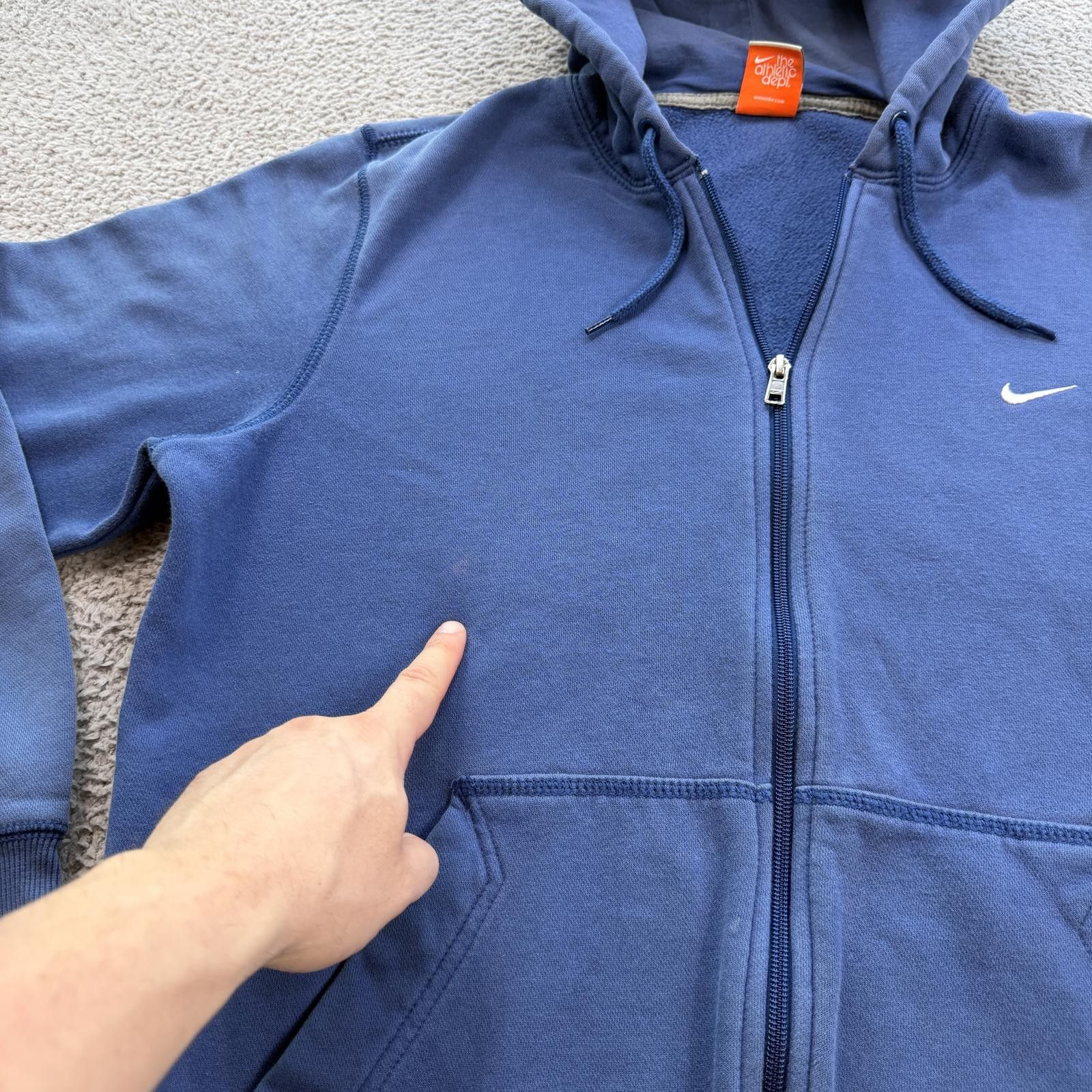 Nike Vintage Y2K Nike Athletic Dept Full Zip Hoodie Large Blue Size US L / EU 52-54 / 3 - 8 Thumbnail