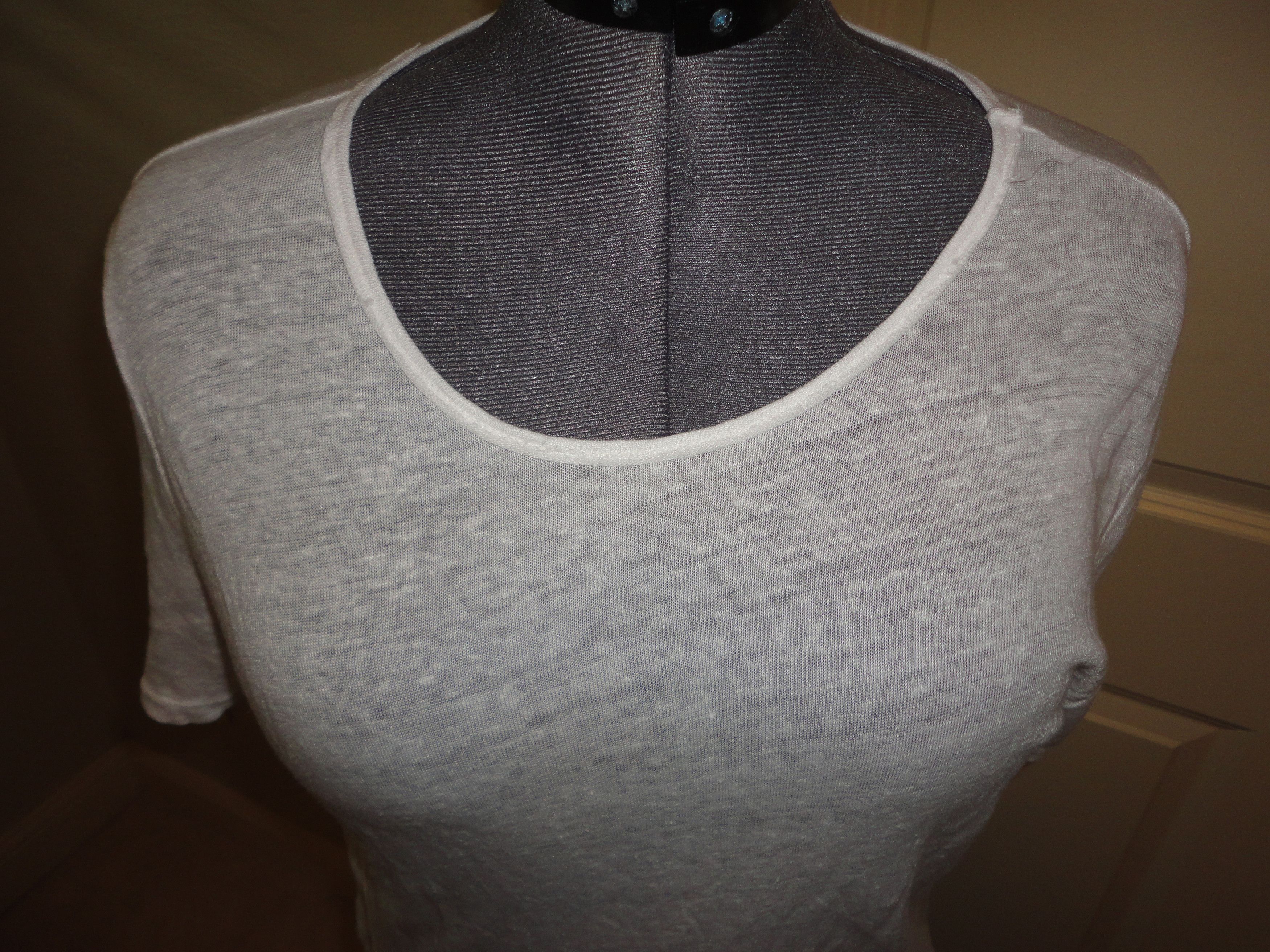 Other XCVI White Short-Sleeve White Linen Blouse Size S Size S / US 4 / IT 40 - 2 Thumbnail