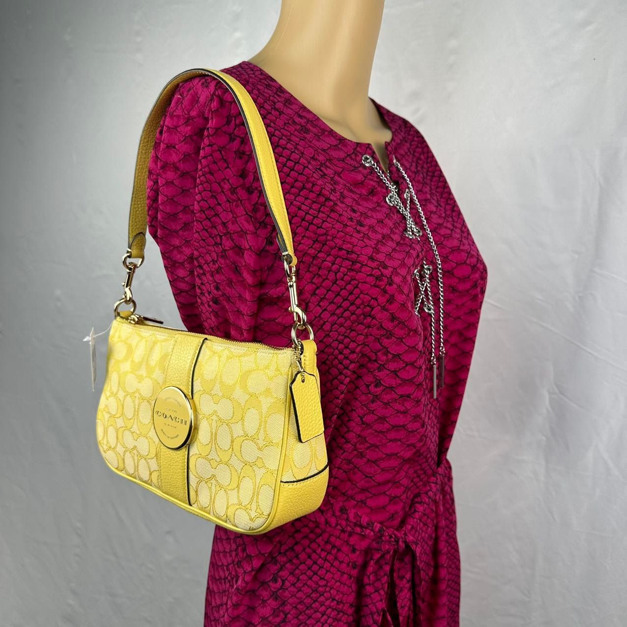 Coach COACH C8306 Lonnie Baguette In Signature Jacquard Size ONE SIZE - 3 Thumbnail