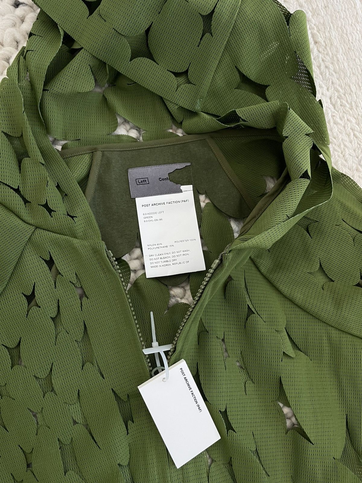 POST ARCHIVE FACTION (PAF) Post Archive Faction (PAF) Green 6.0 Left Hoodie Size US M / EU 48-50 / 2 - 8 Thumbnail