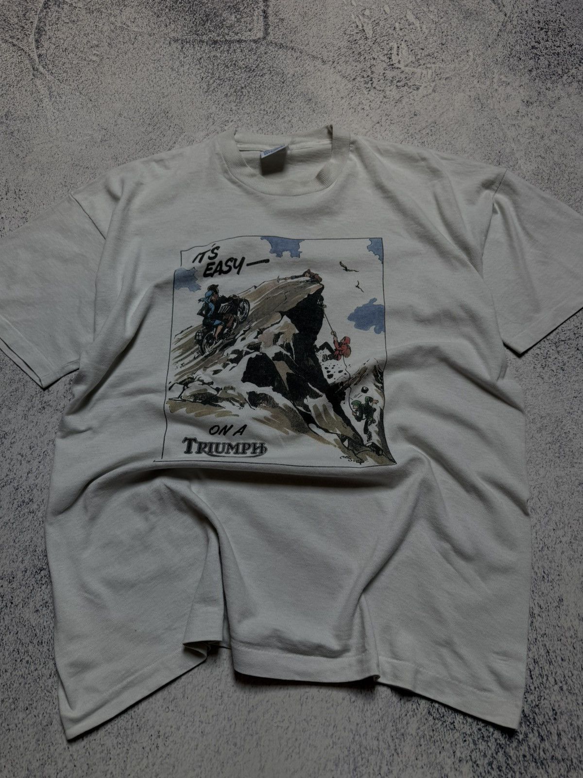 Other Vintage Triumph Deadstock It’s Easy On A Triumph Graphic Size US XL / EU 56 / 4 - 2 Thumbnail