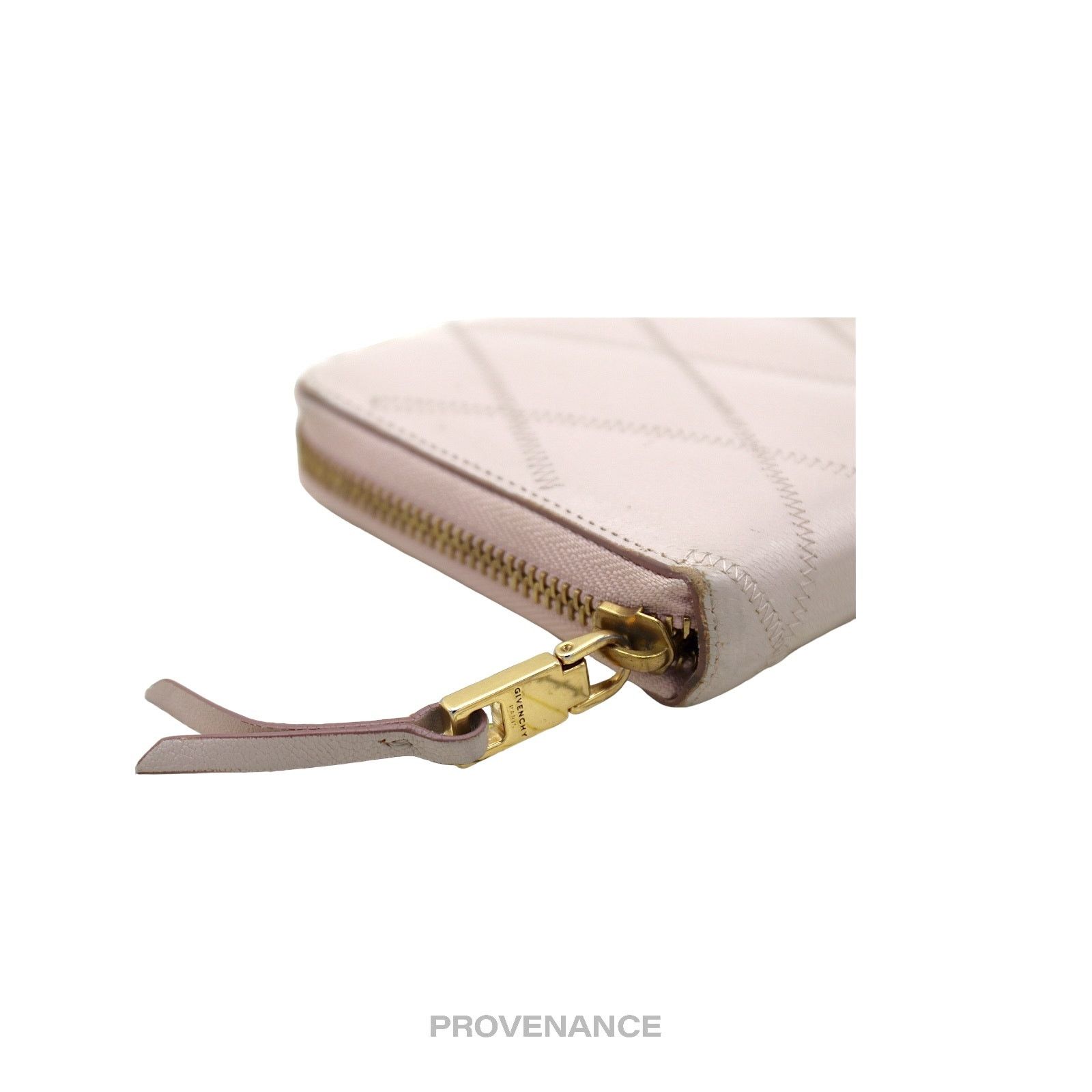 Givenchy 🔴 Givenchy Zip Long Wallet - Blush Quilted Leather Gold Size ONE SIZE - 7 Thumbnail
