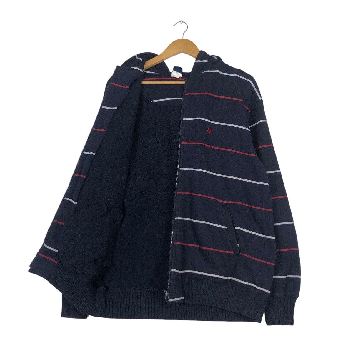 Hang Ten × Japanese Brand × Vintage Vintage Hang Ten Sweater Jacket 90s Collection Stripe Size US L / EU 52-54 / 3 - 9 Thumbnail