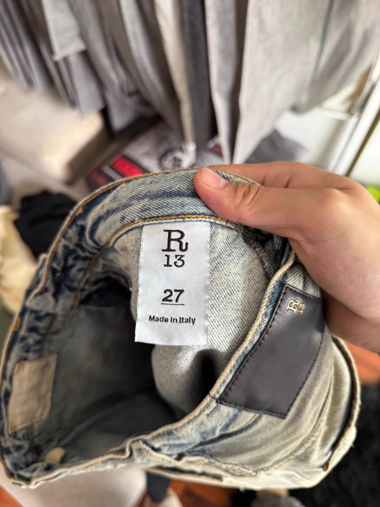 R13 R13 distressed vintage jeans Q17 Size US 34 / EU 50 - 4 Thumbnail