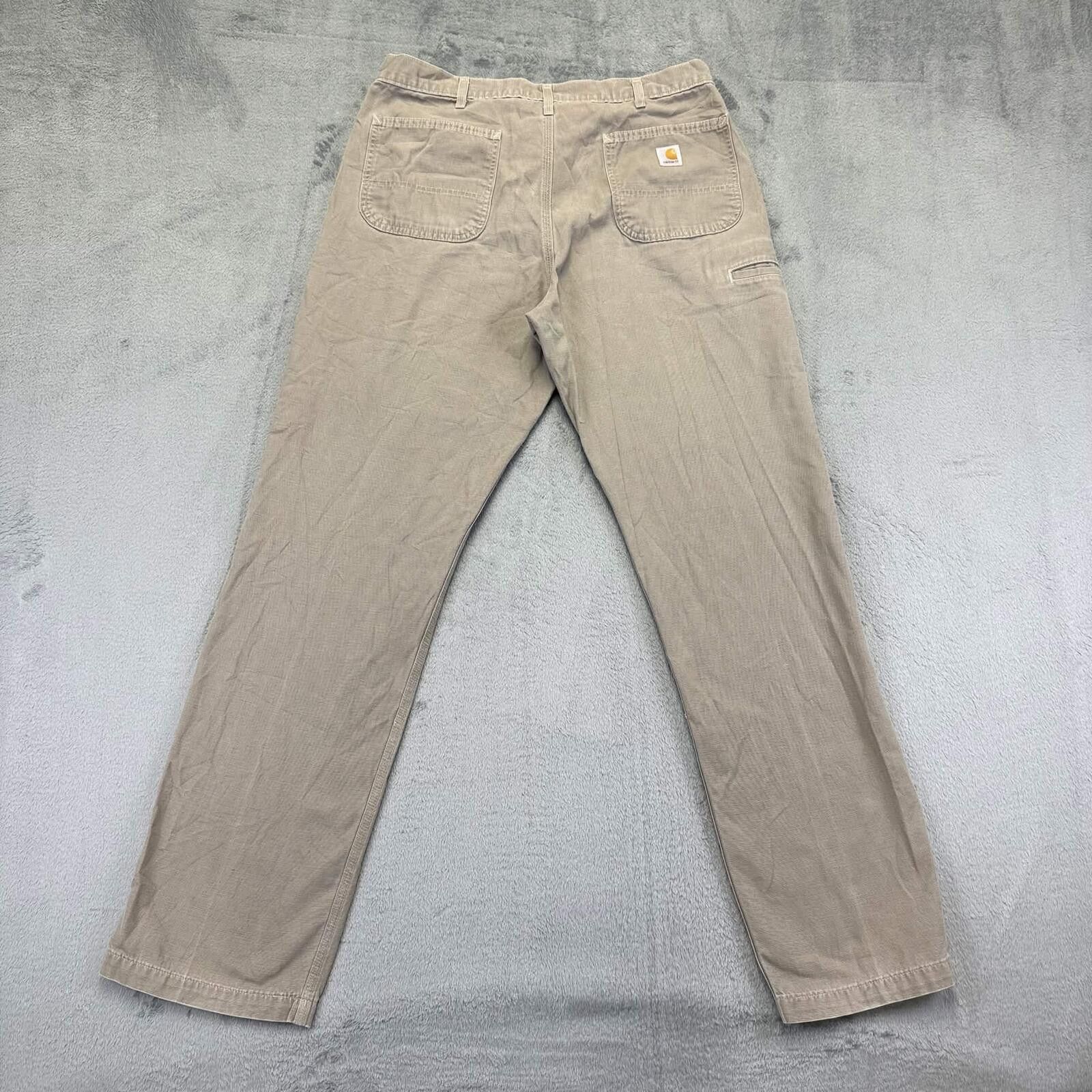 Carhartt Carhartt B299 MUS Mushroom Canvas Carpenter Pants Size US 36 / EU 52 - 2 Thumbnail