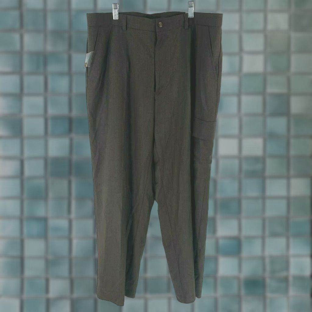 Perry Ellis Perry Ellis Mens Dress Pants Flat Front Low Rise Brown 36X30 Pant Men Size 36X30 Size US 36 / EU 52 - 1 Thumbnail