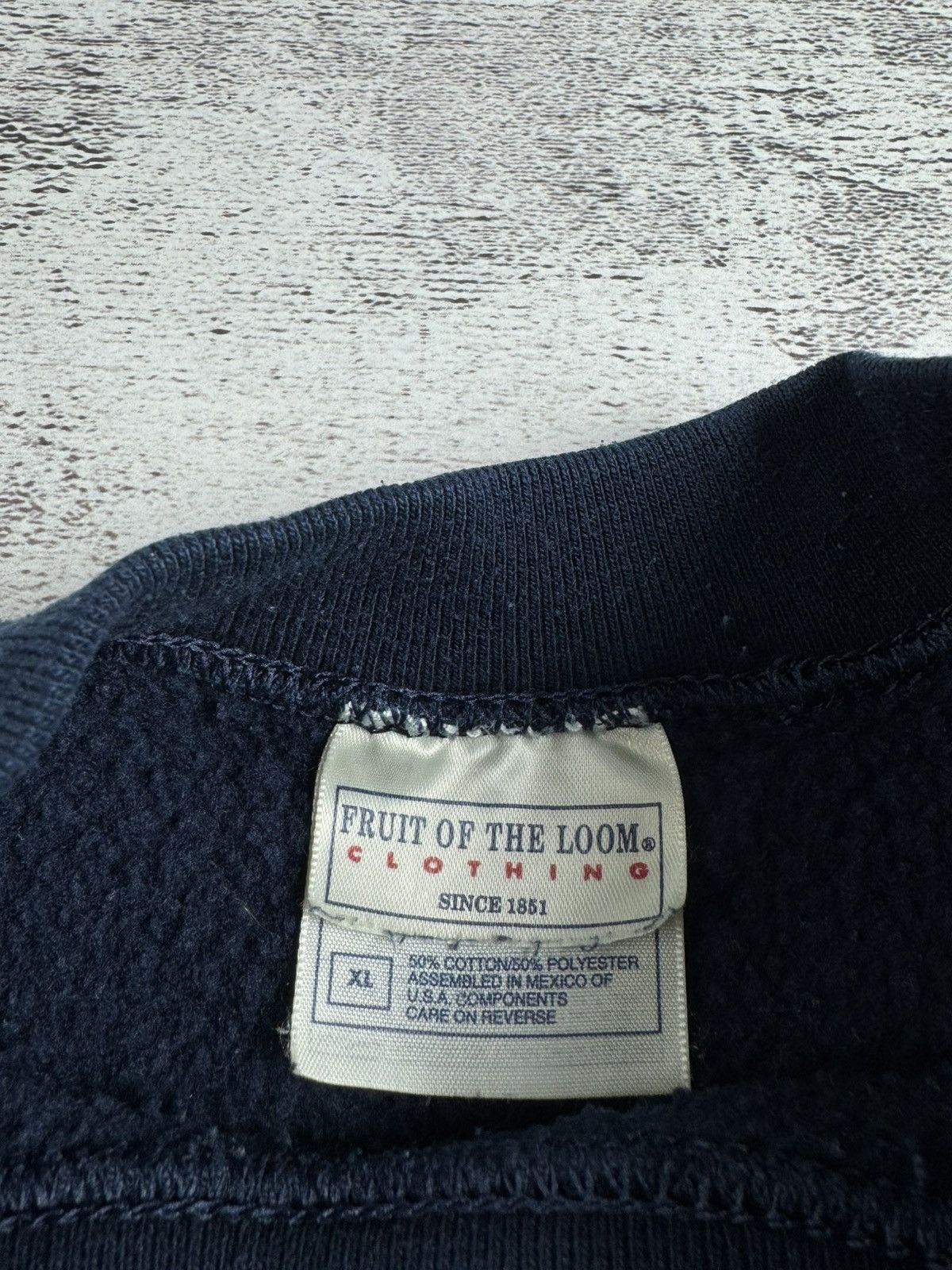 Vintage 90s Fruit of The Loom Sportswear Blank Hoodie Sweatshirt Pullover Size US XL / EU 56 / 4 - 9 Thumbnail