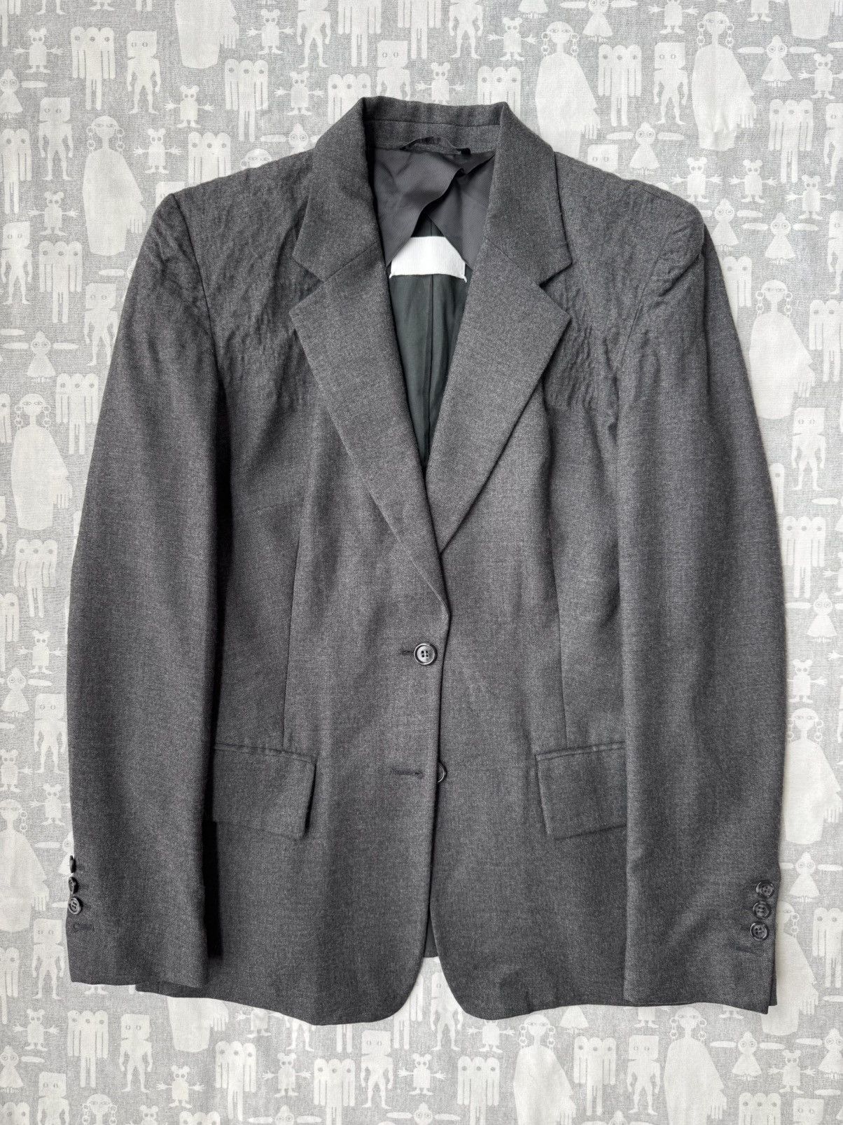 Maison Margiela Maison Martin Margiela AW07 Creased Shoulders Wool Blazer Size M / US 6-8 / IT 42-44 - 1 Thumbnail