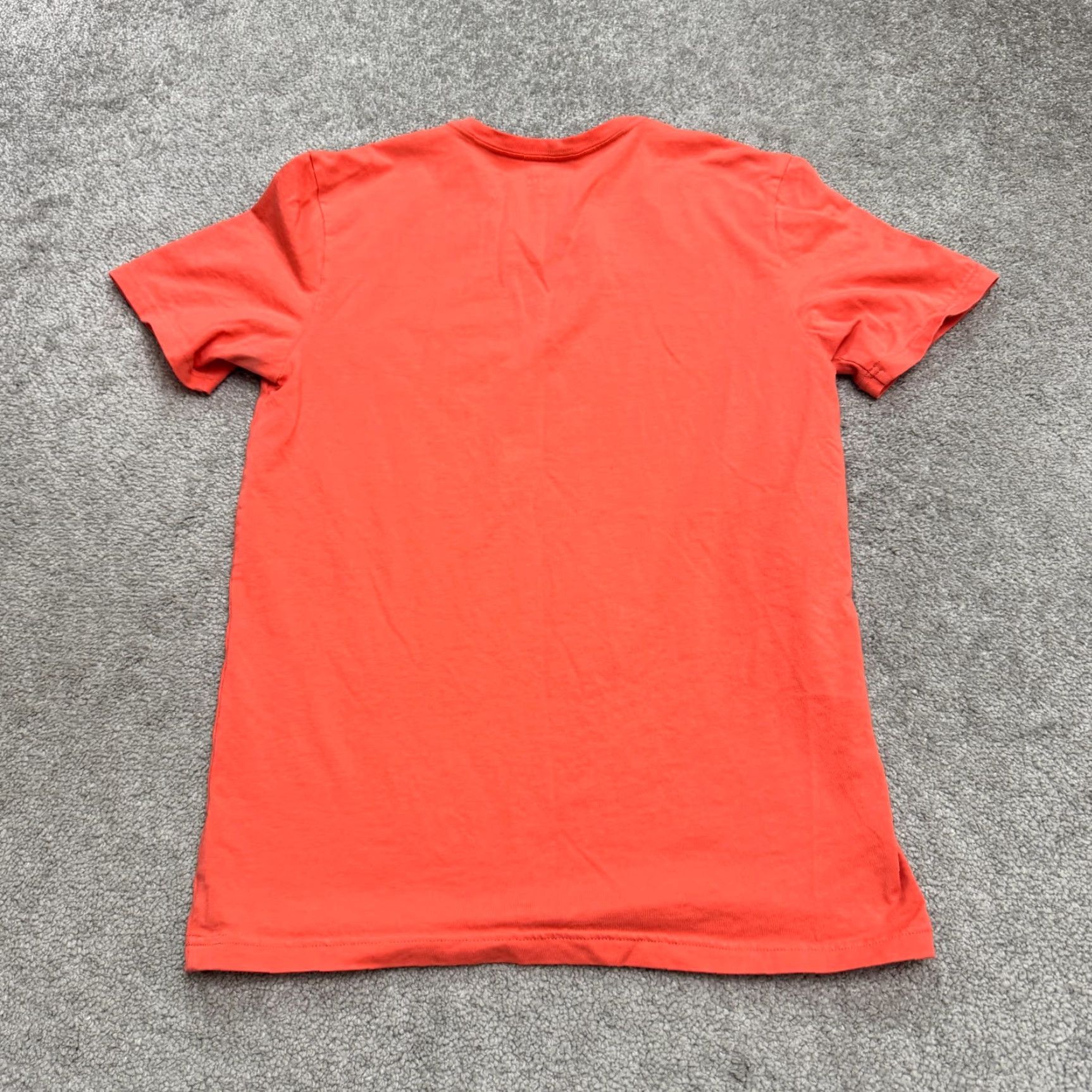 Express EXPRESS V-Neck T-Shirt Mens Medium Cotton Tee Short Sleeve Orange Size US M / EU 48-50 / 2 - 2 Thumbnail