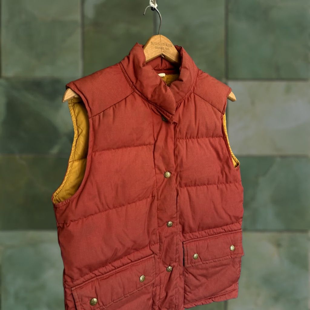Eddie Bauer VINTAGE Eddie Bauer Vest Orange Goose Down Nylon Quilted 80s 80’s Size S Men’s Small Mens Size US S / EU 44-46 / 1 - 1 Thumbnail