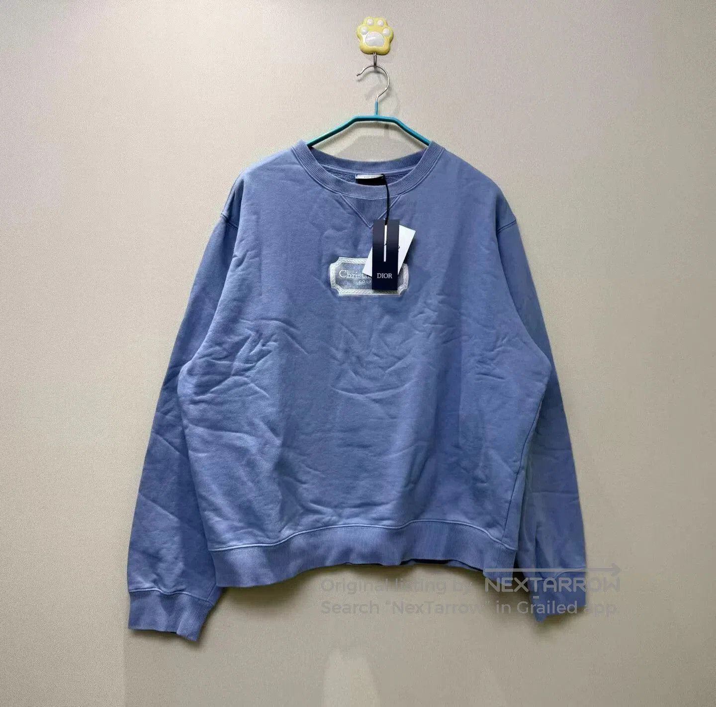 Dior dior blue embroidered logo sweatshirt with tags. Size US XL / EU 56 / 4 - 1 Thumbnail