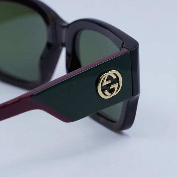 Gucci 🕶️ New Gucci GG1663S 002 Sunglasses - Havana/Red Frame Size ONE SIZE - 6 Thumbnail